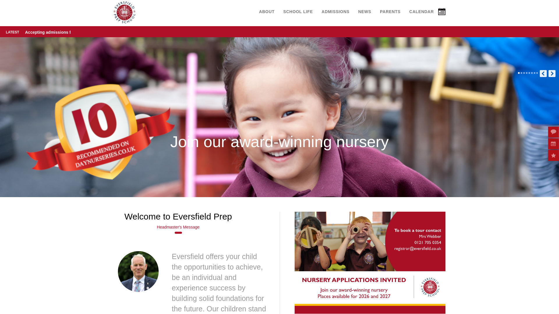 Website screenshot