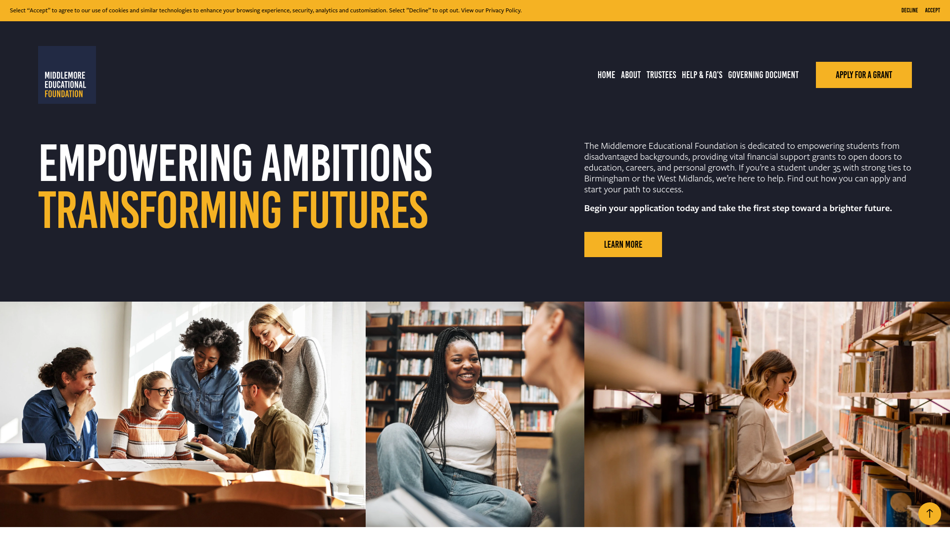 Website screenshot