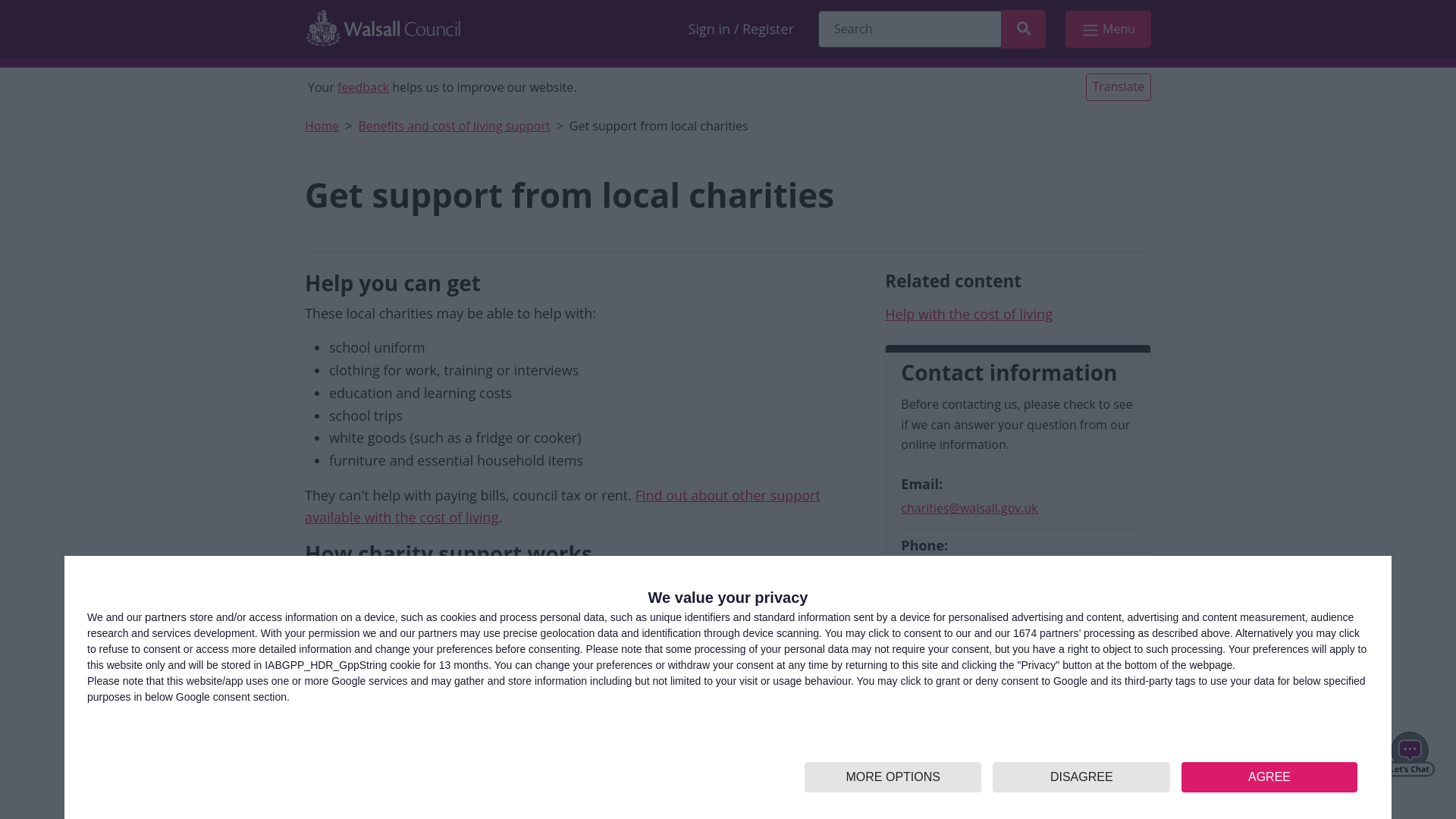 Website screenshot