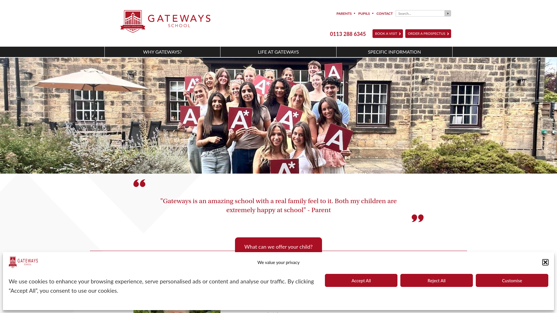 Website screenshot