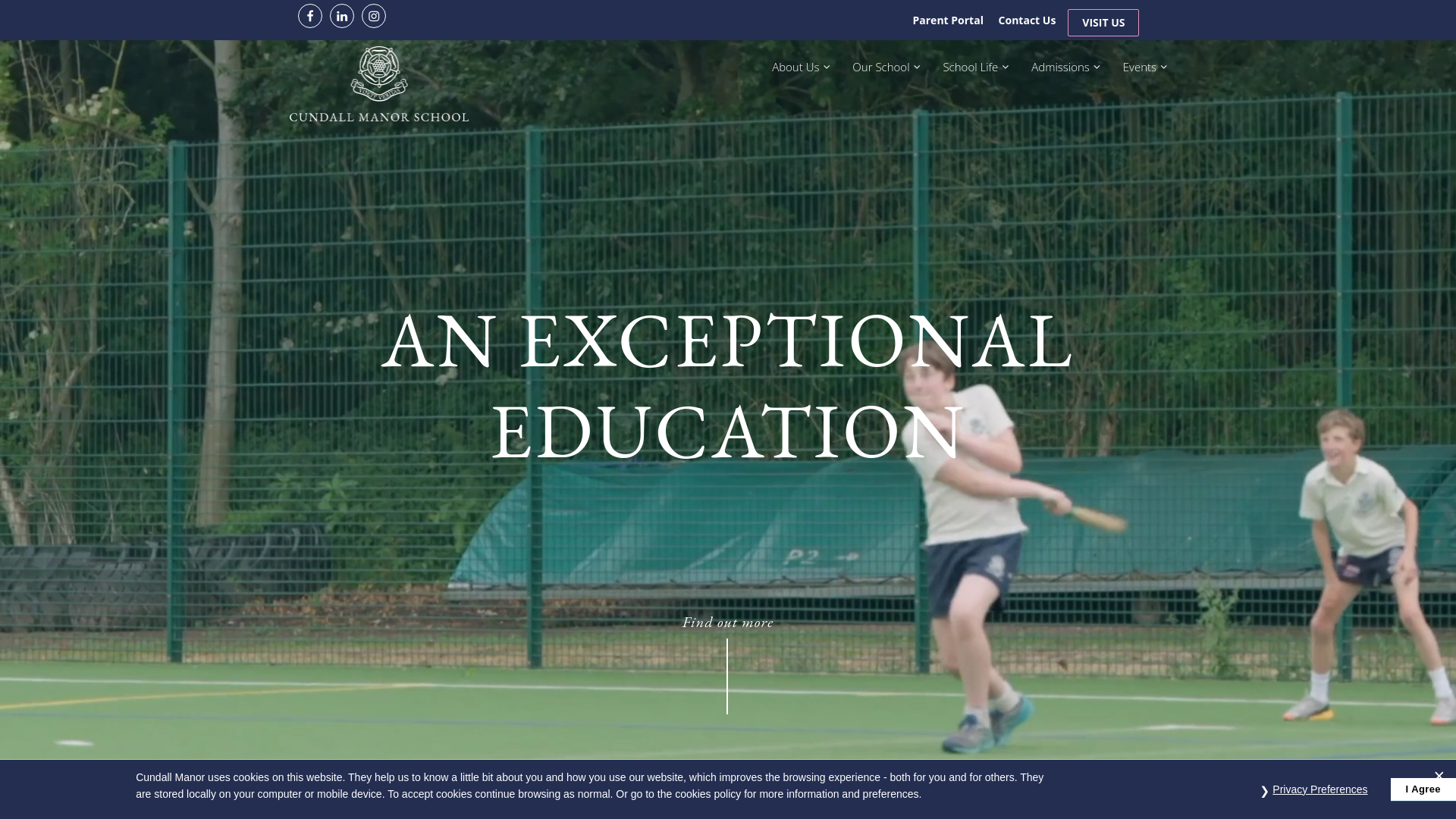 Website screenshot