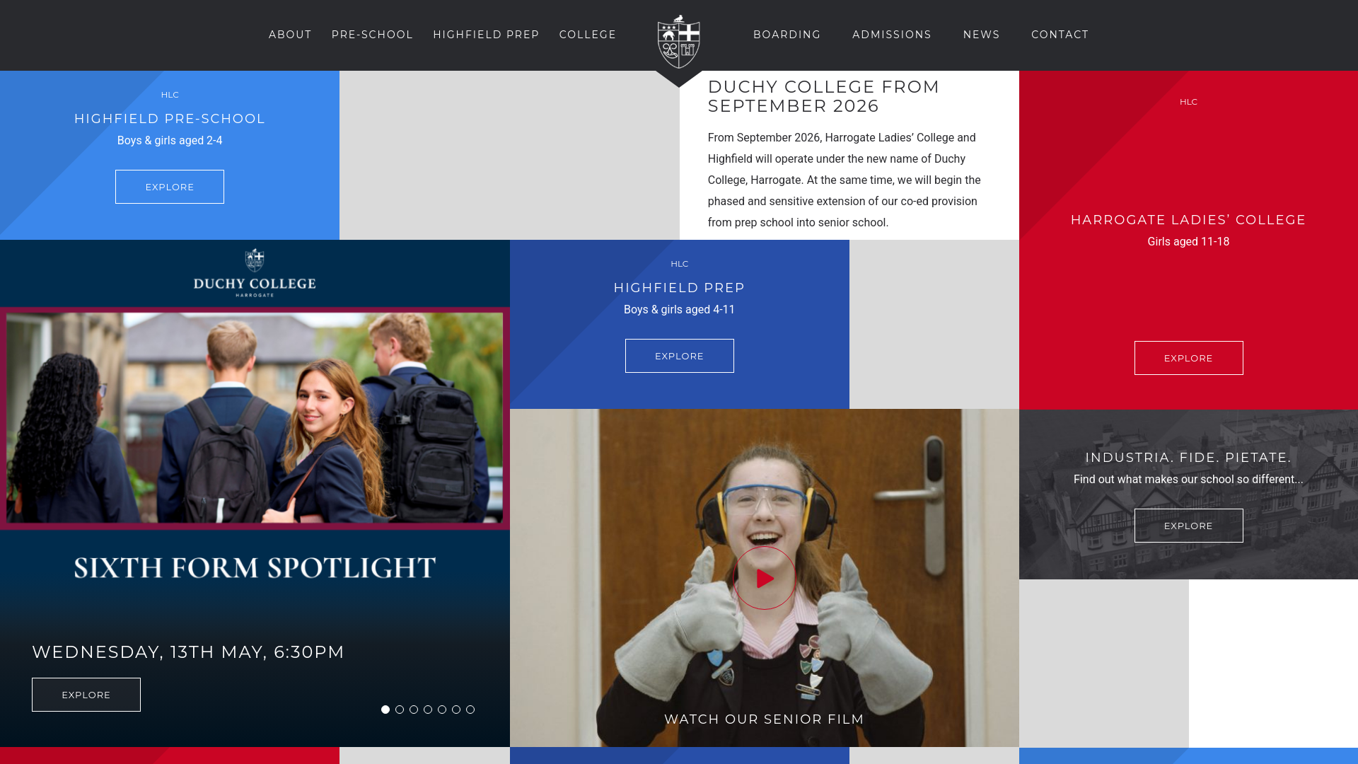 Website screenshot