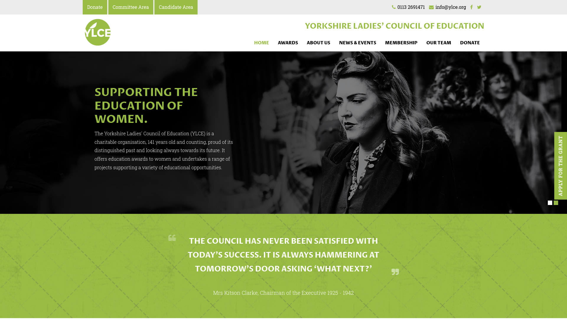 Website screenshot