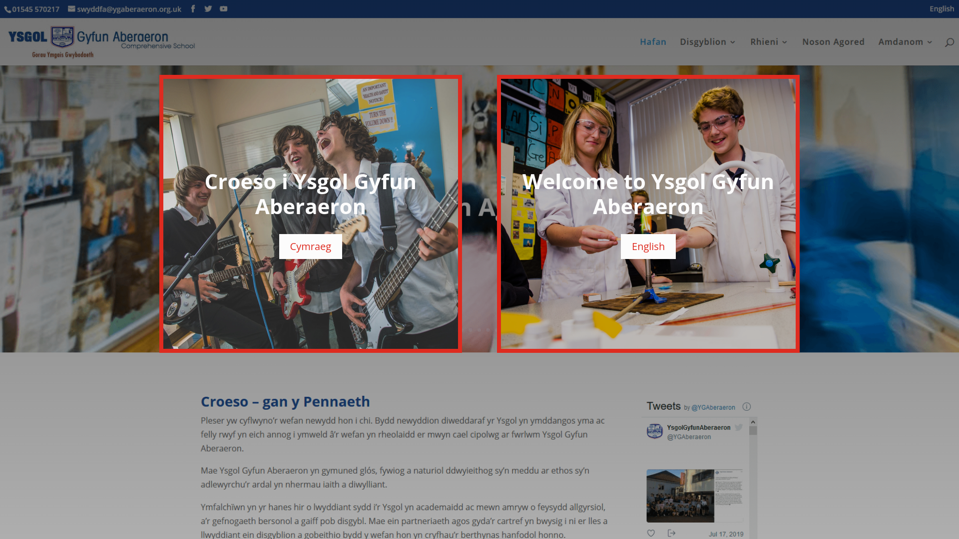 Website screenshot