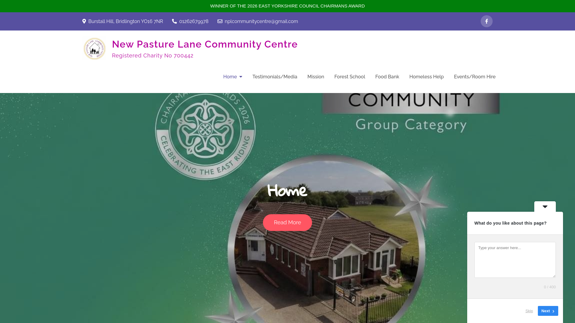 Website screenshot