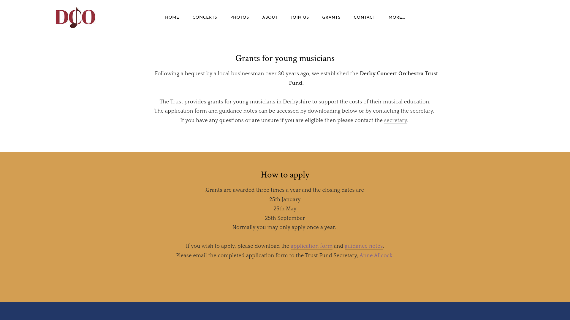 Website screenshot