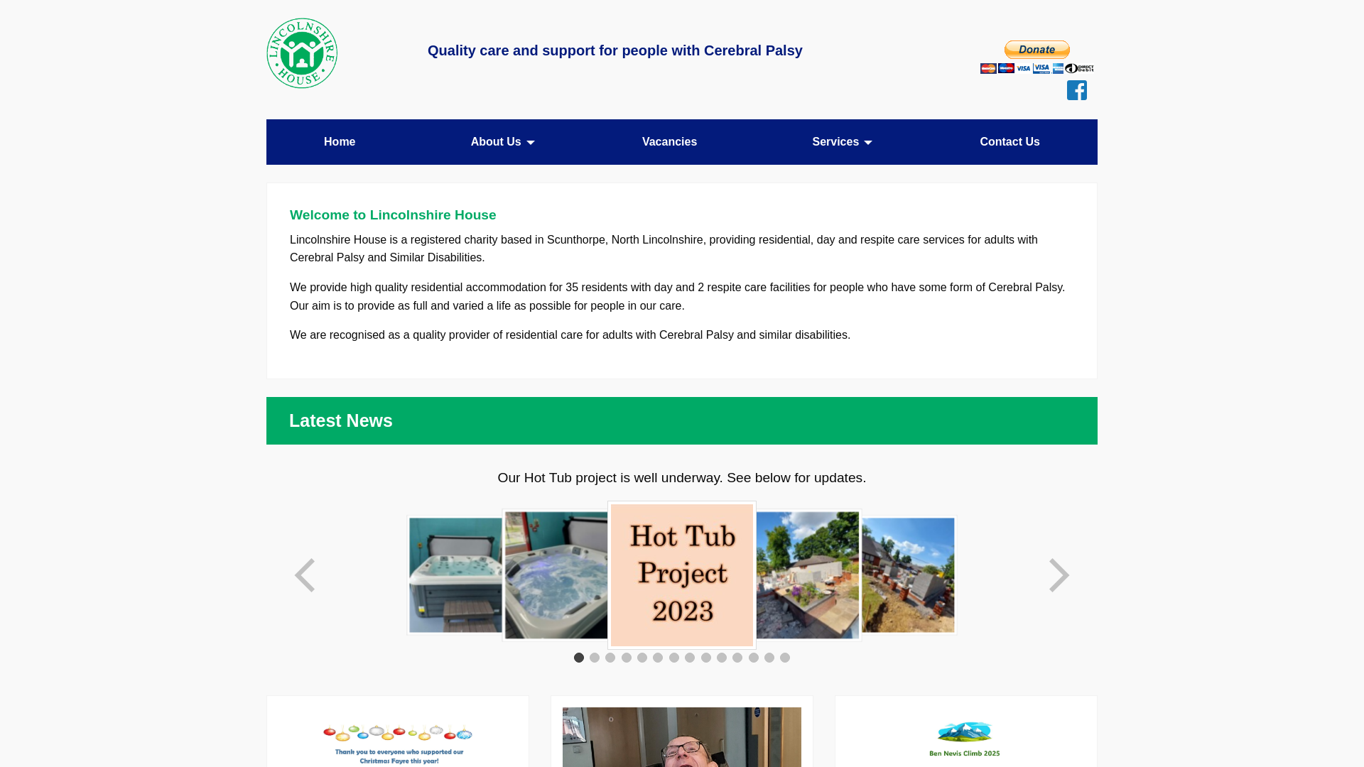 Website screenshot