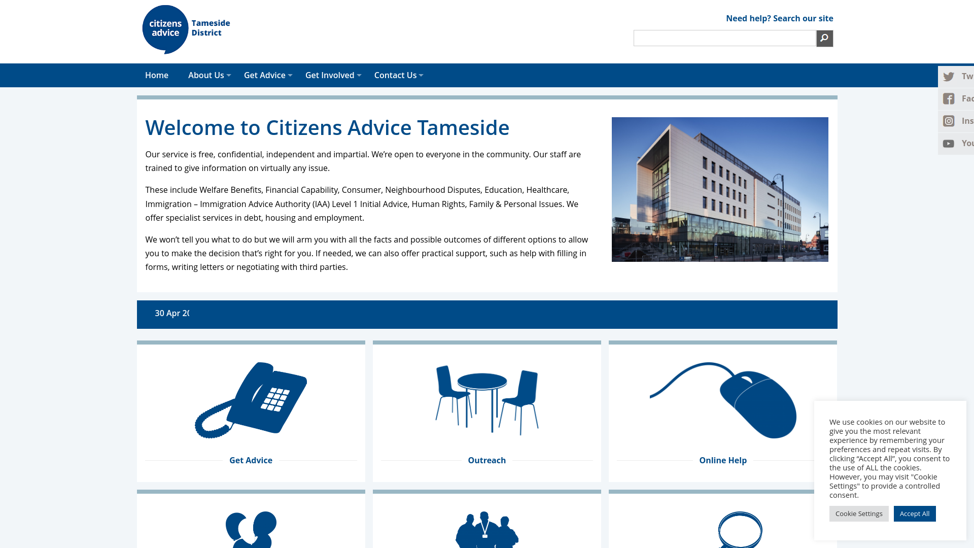 Website screenshot