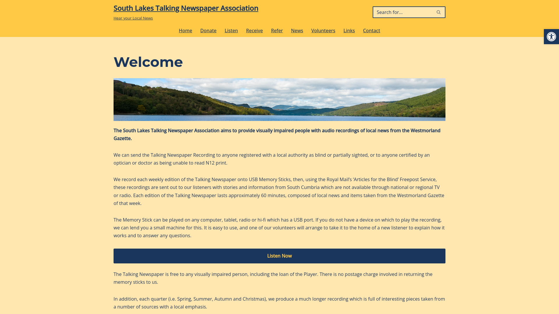 Website screenshot