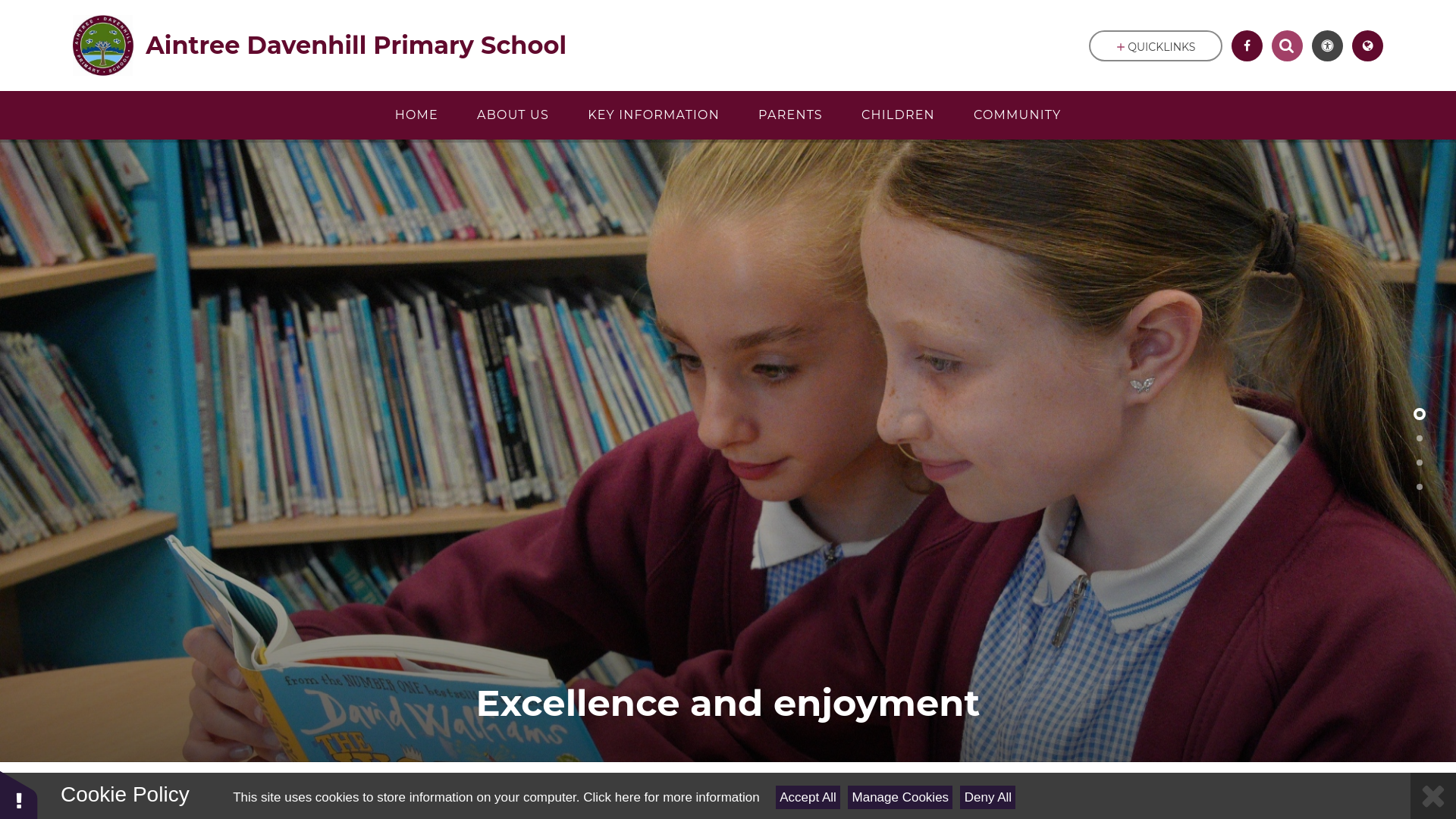 Website screenshot