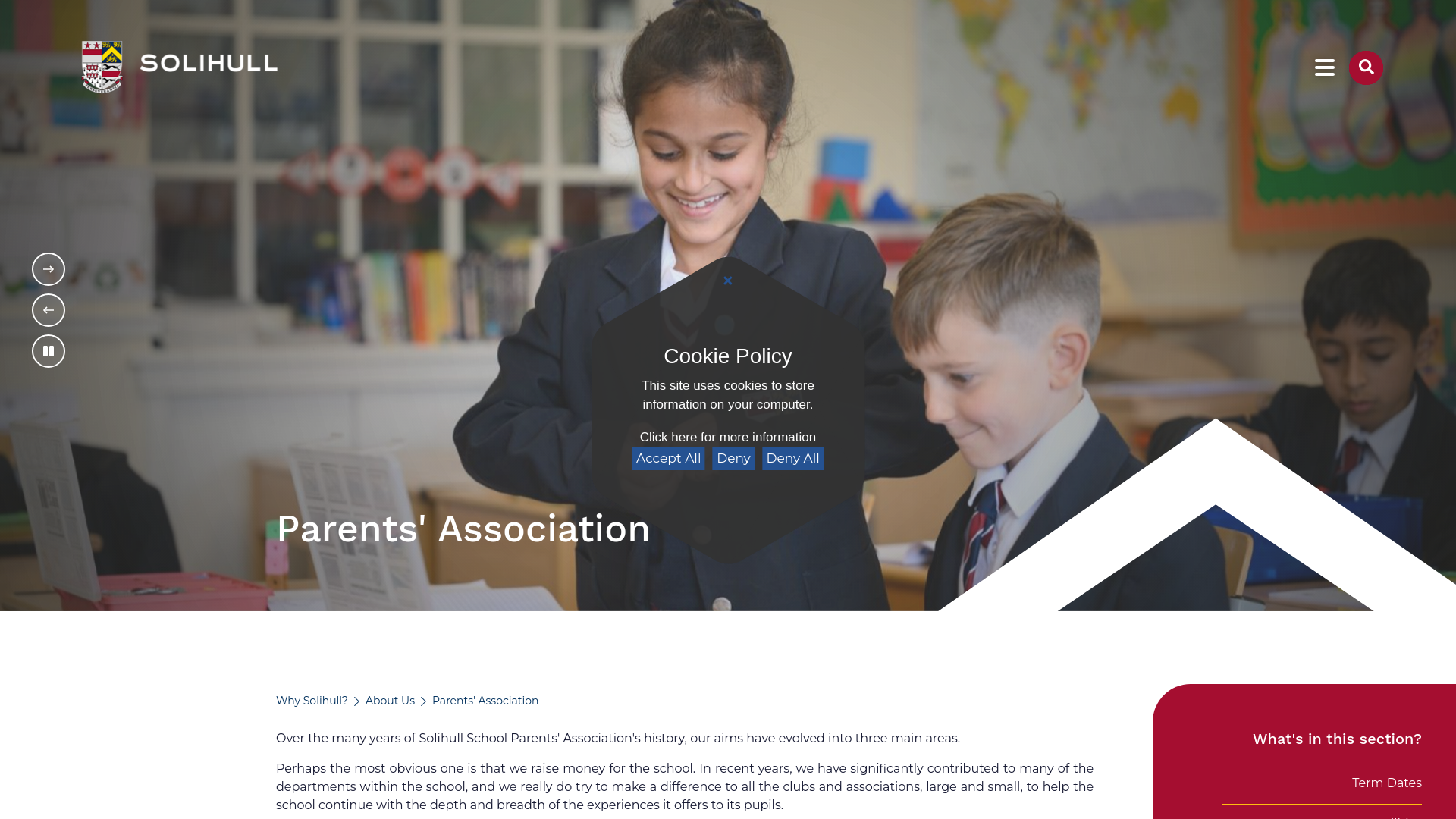 Website screenshot