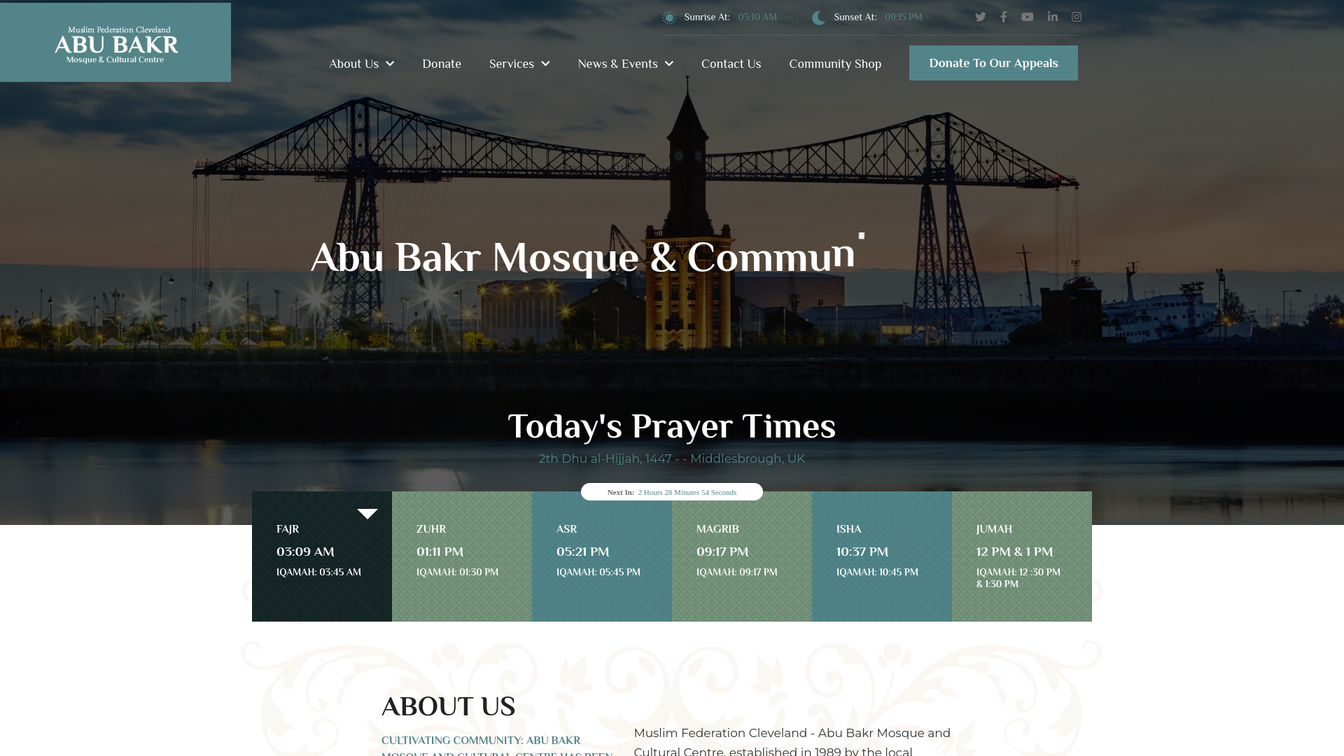 Website screenshot