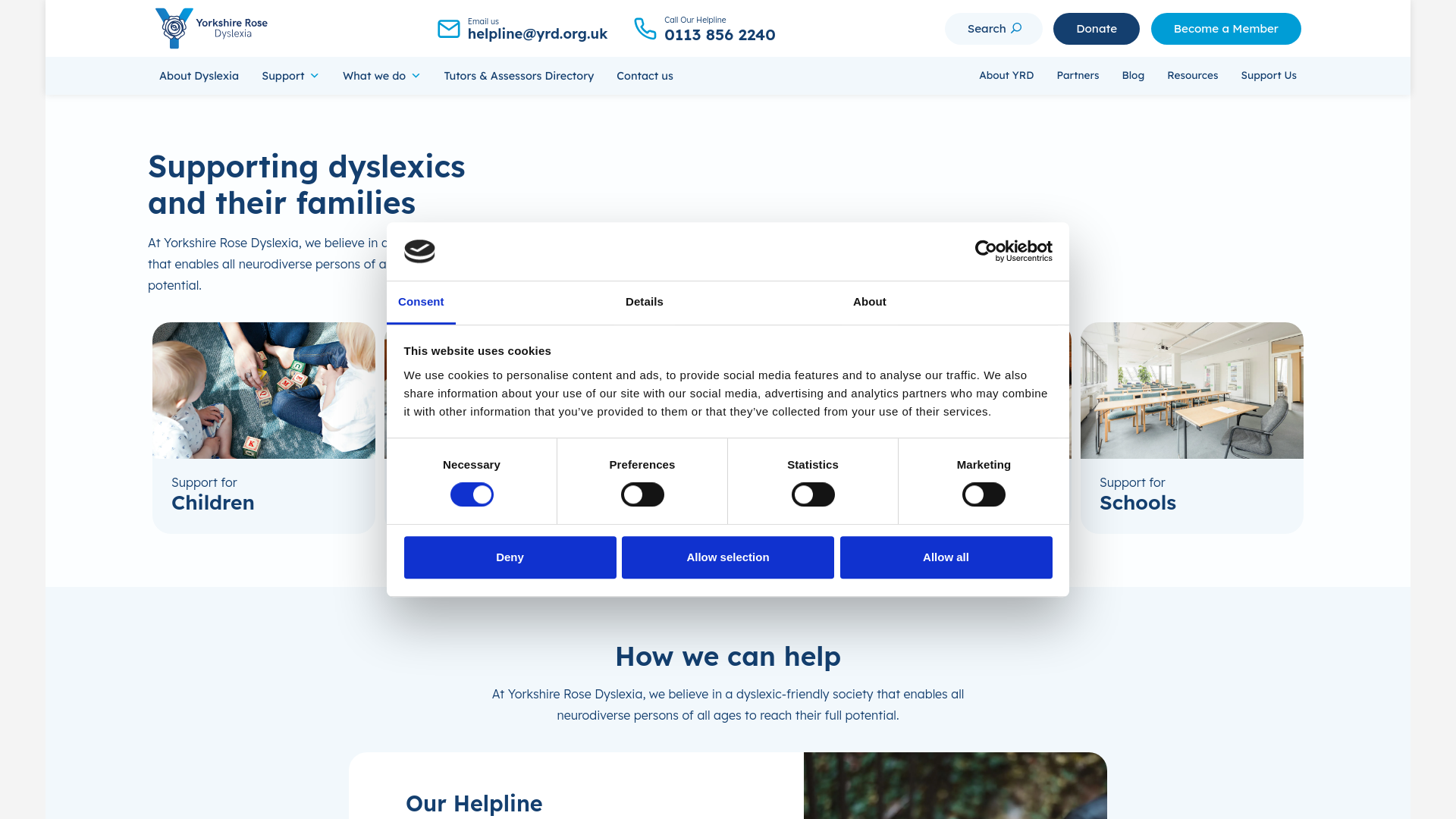 Website screenshot
