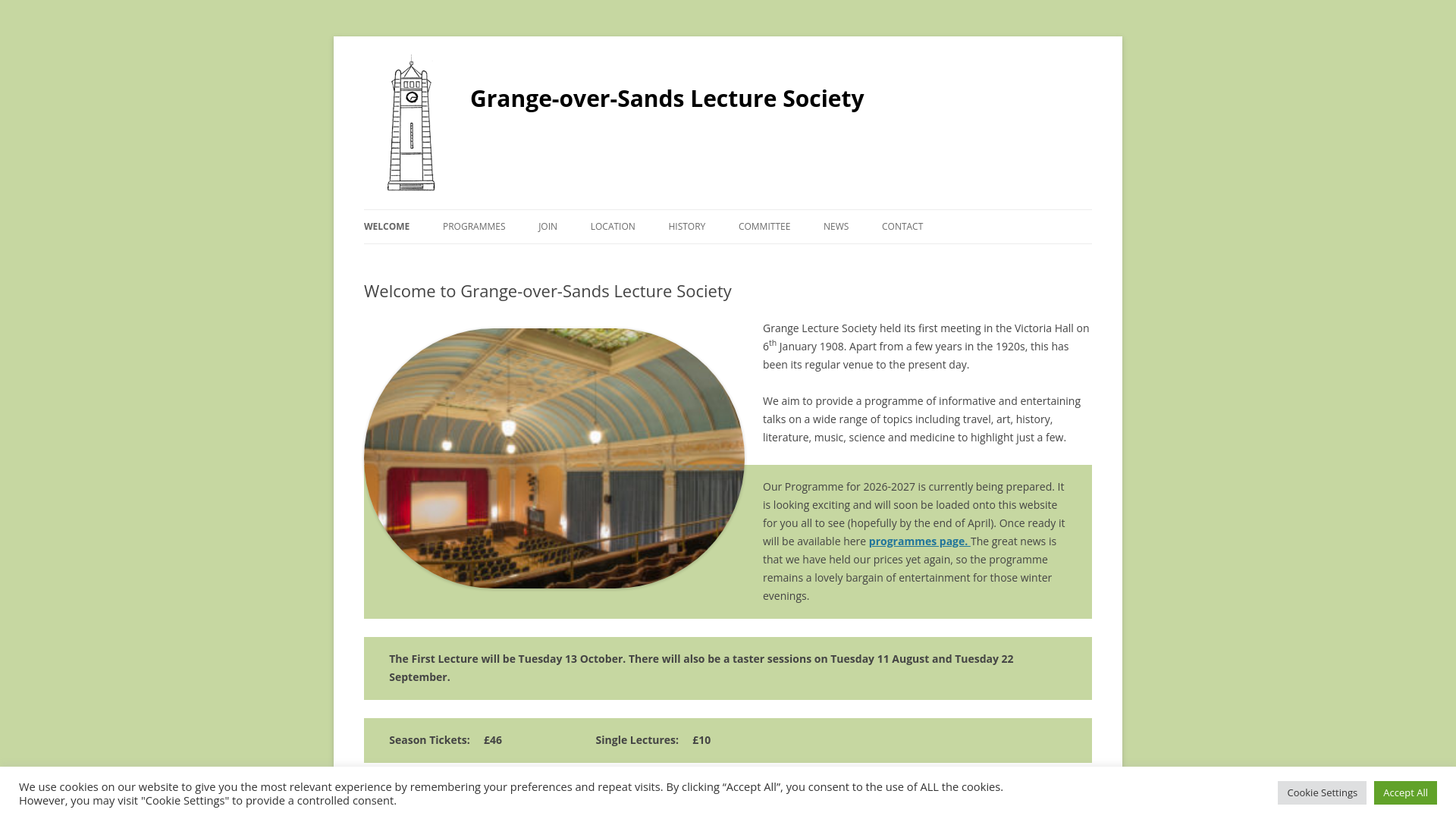 Website screenshot
