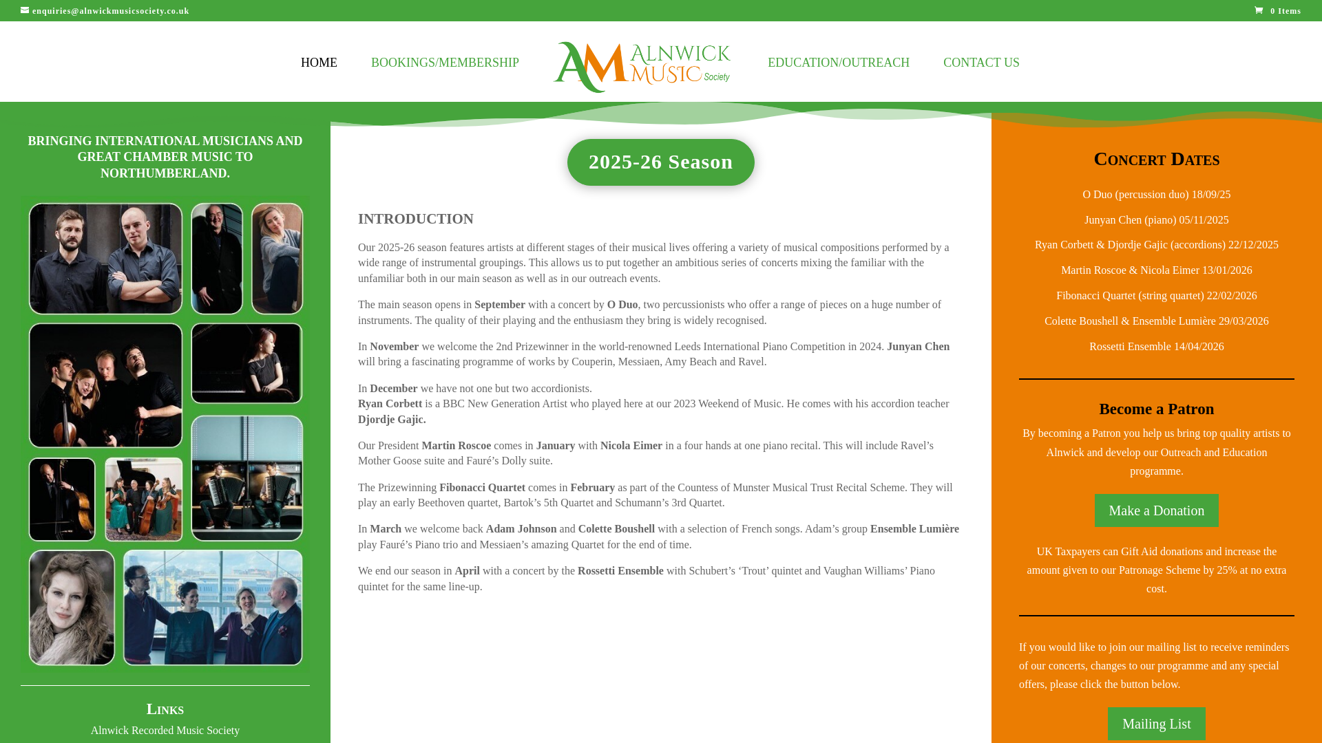 Website screenshot
