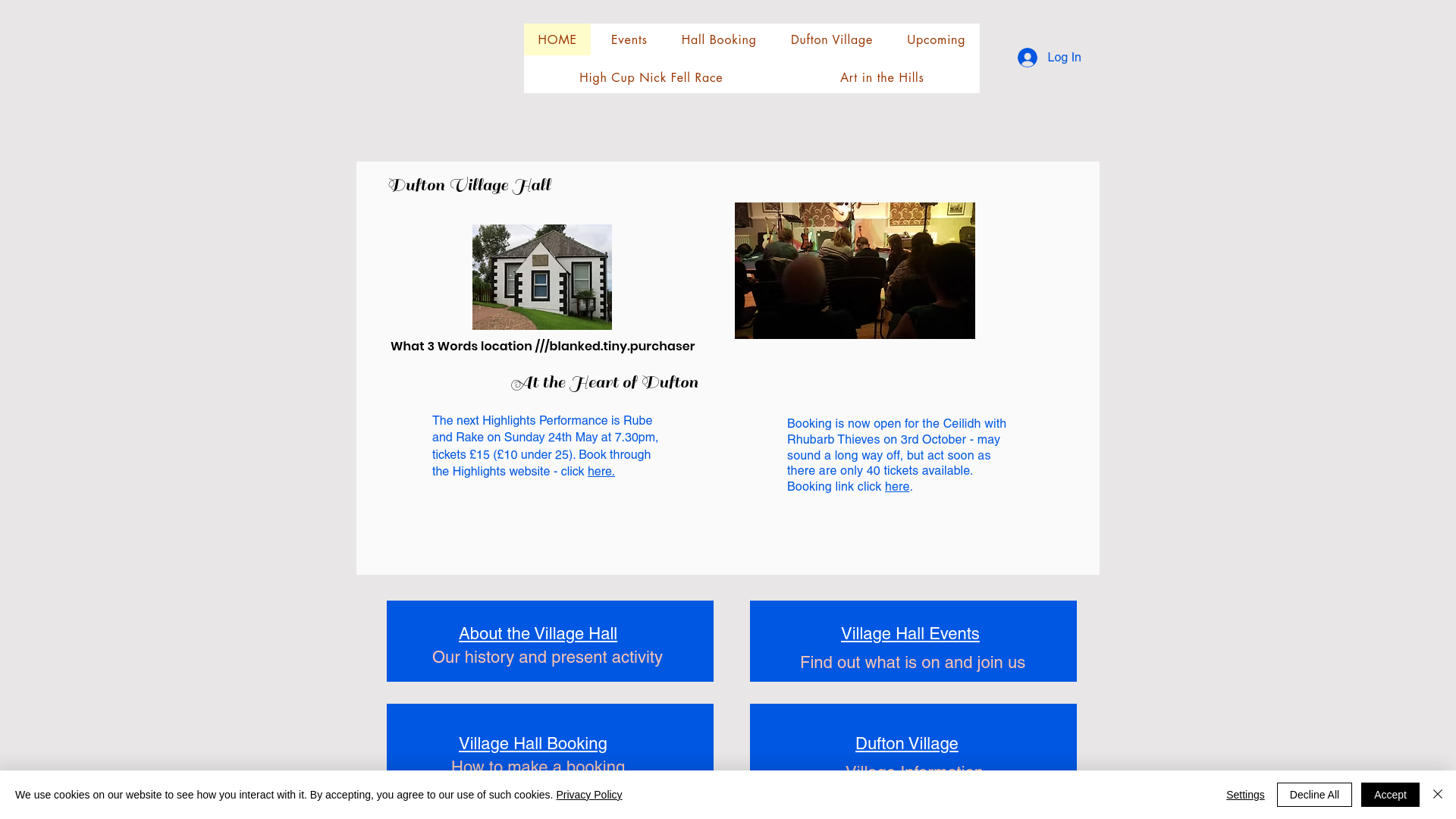 Website screenshot