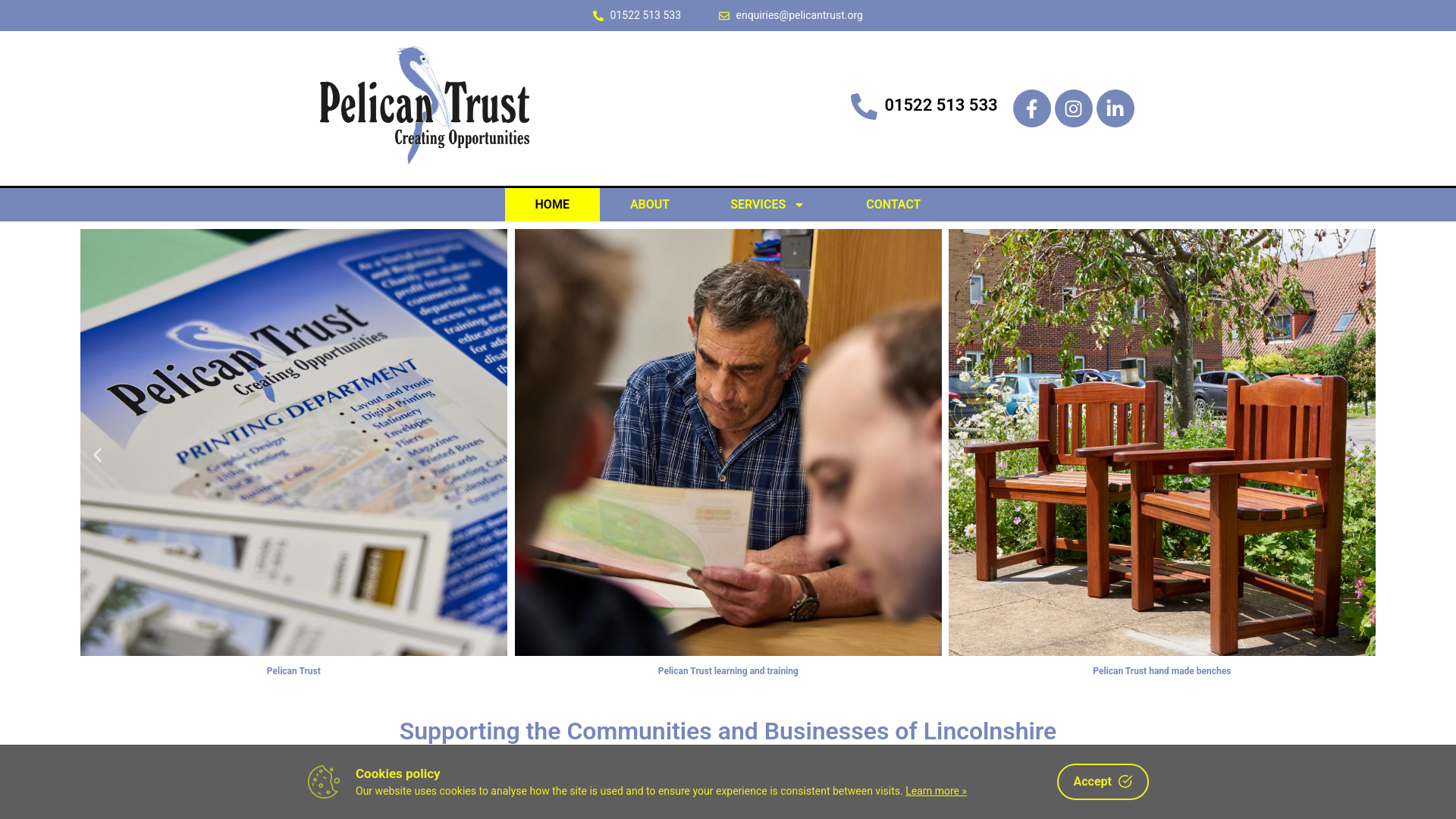 Website screenshot