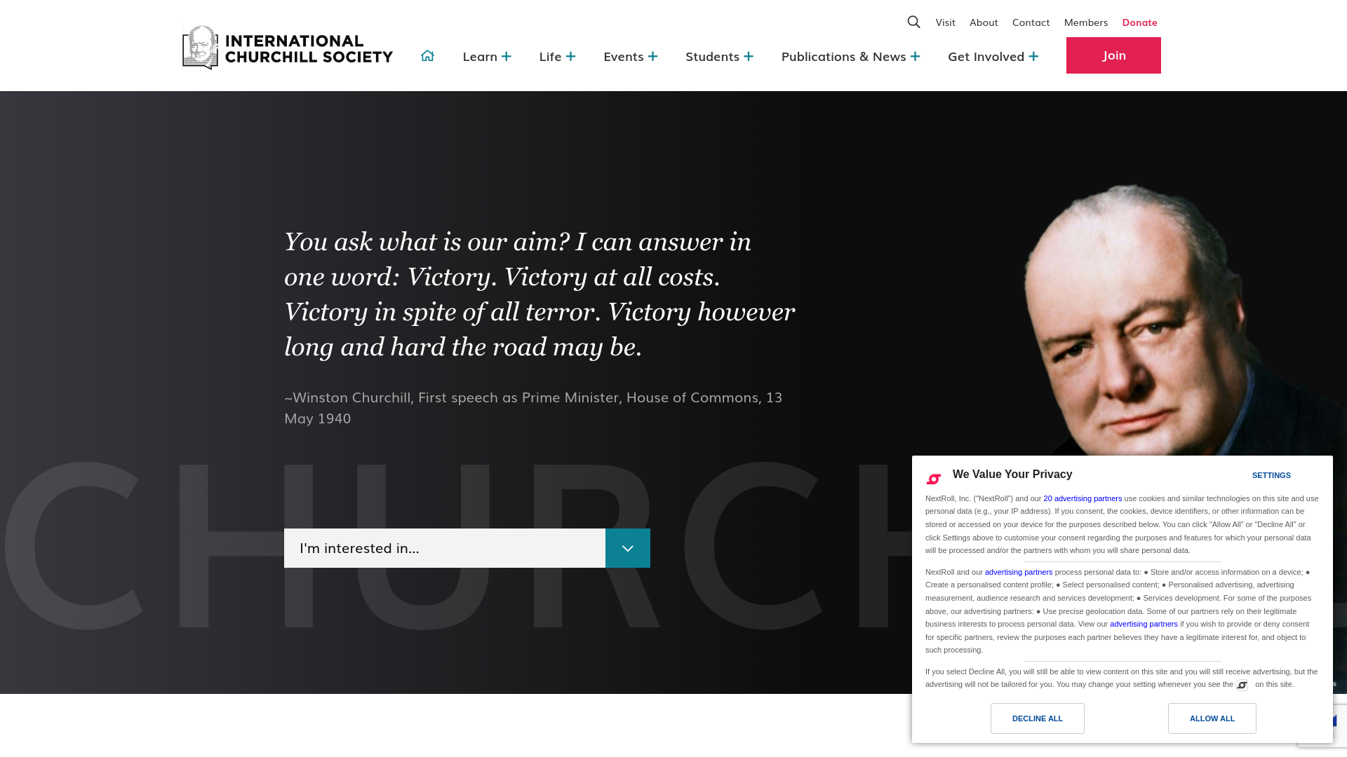 Website screenshot