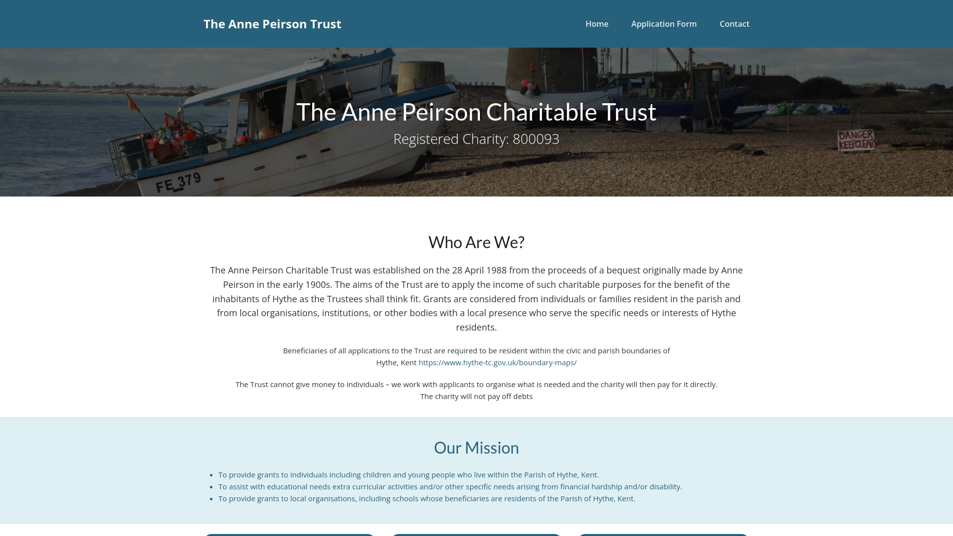 Website screenshot