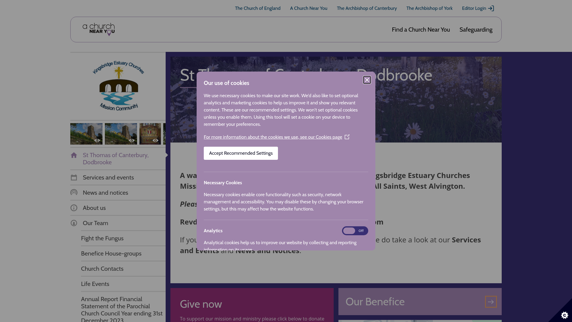 Website screenshot