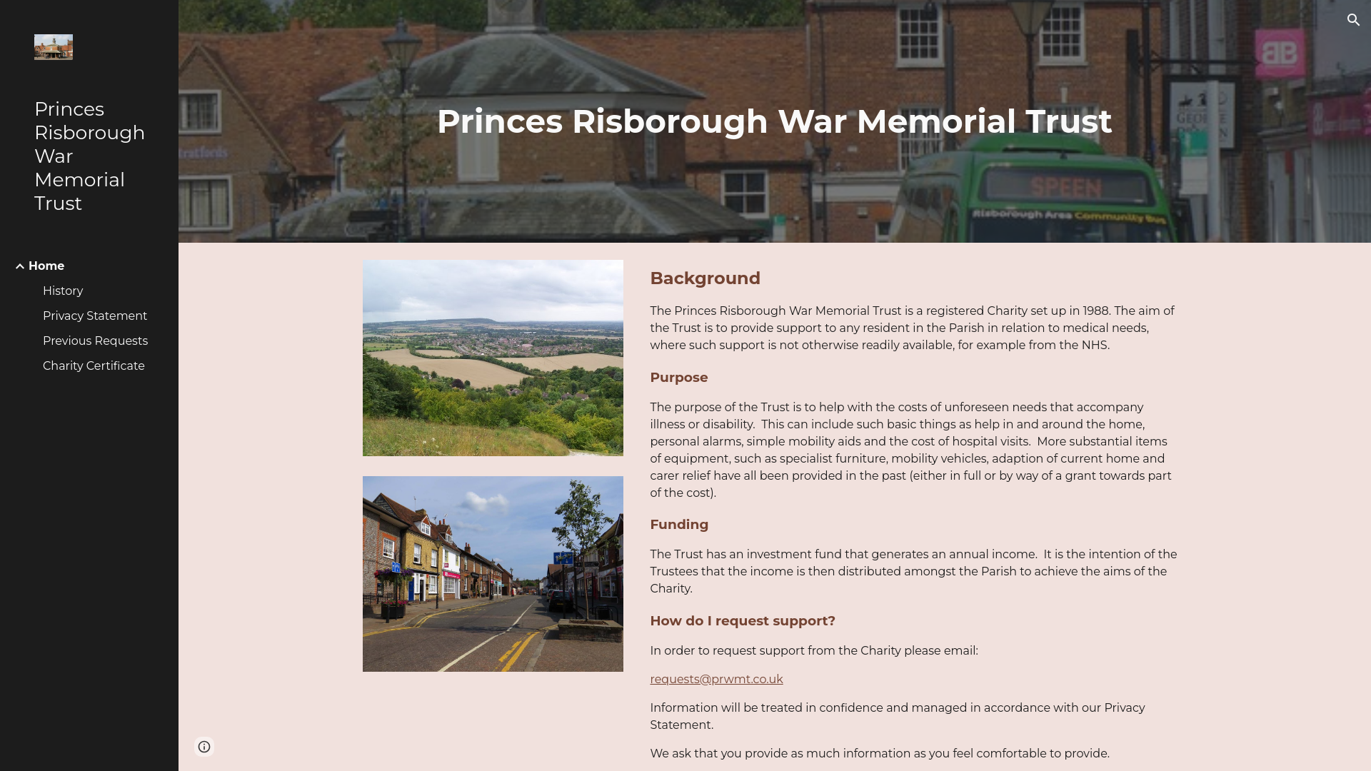 Website screenshot