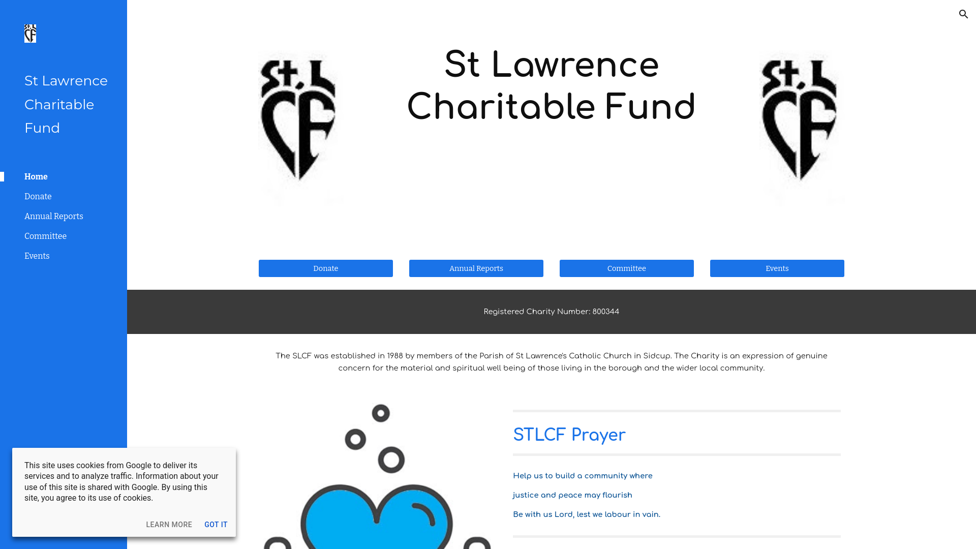 Website screenshot