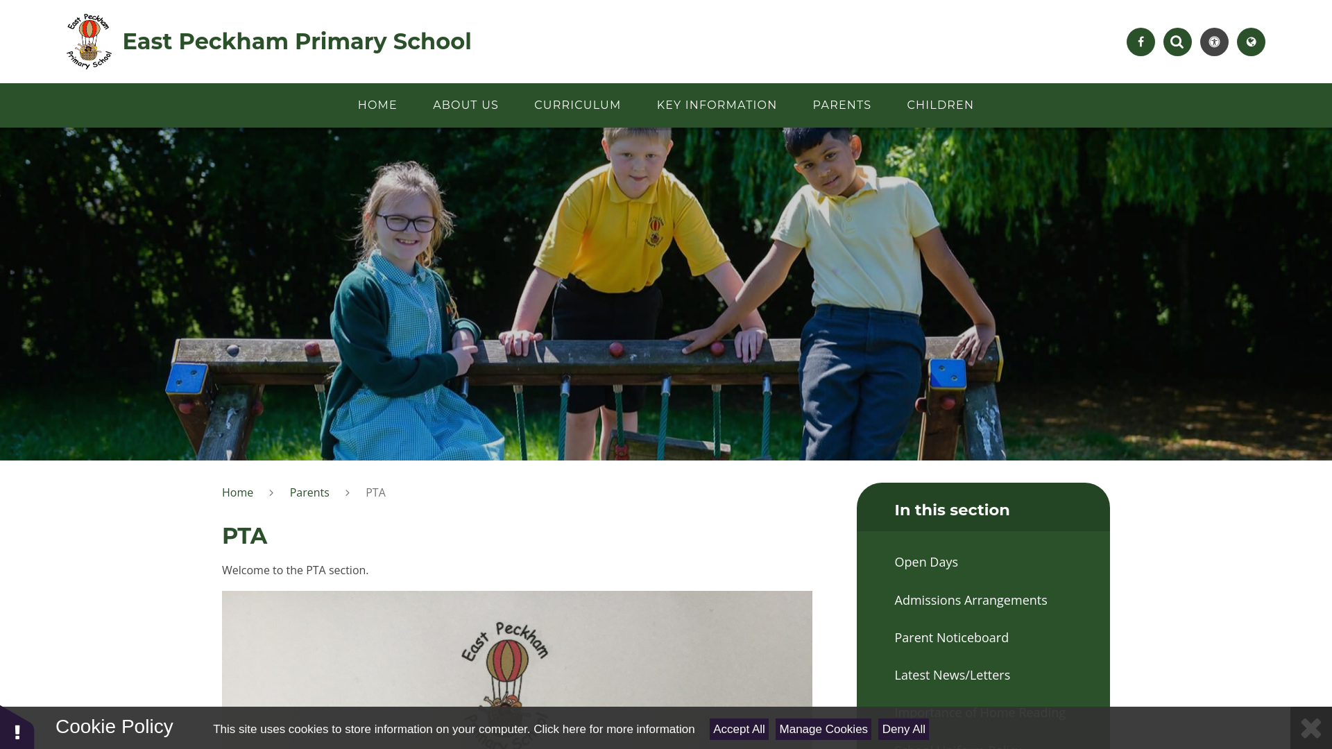 Website screenshot