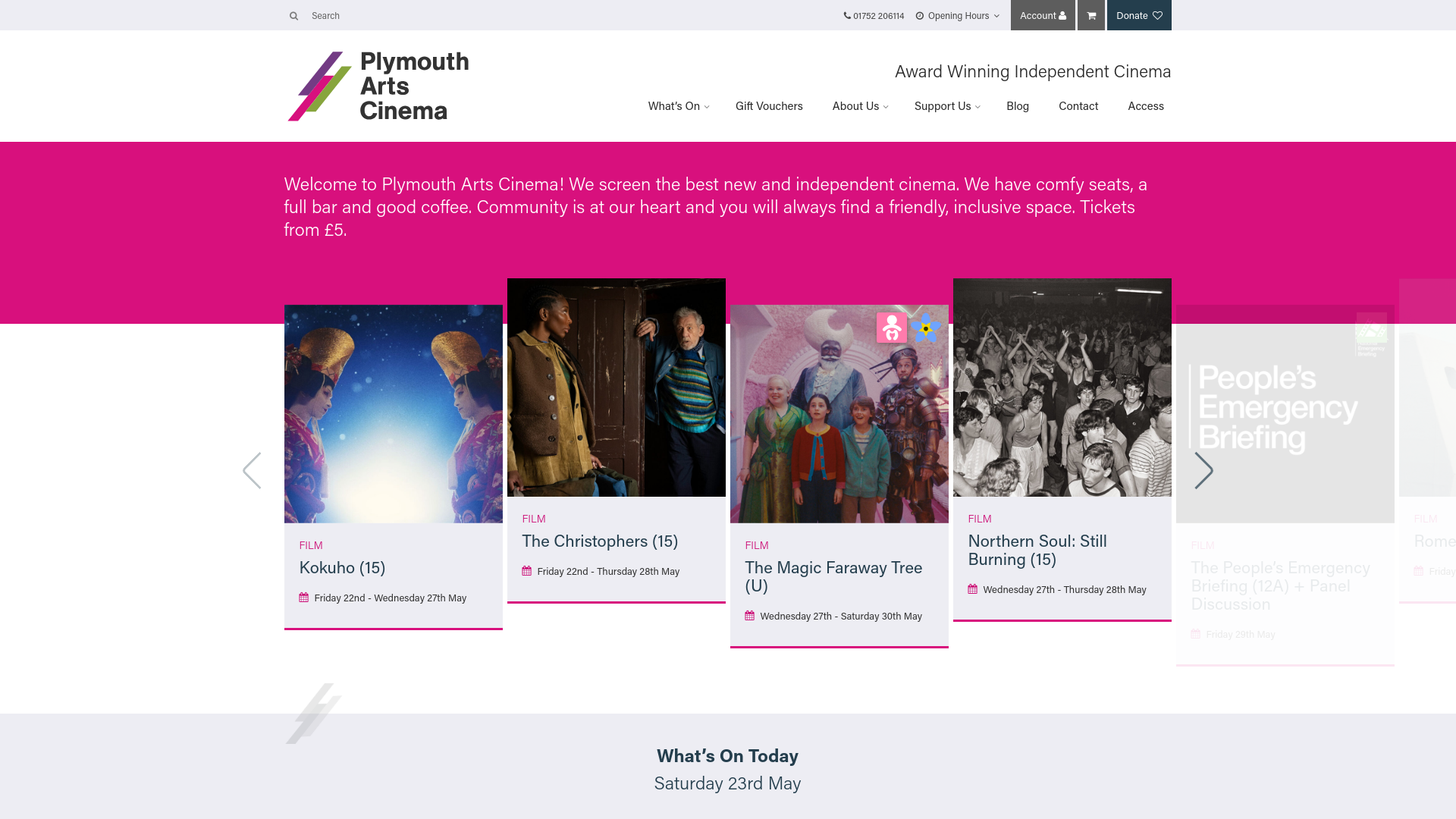 Website screenshot