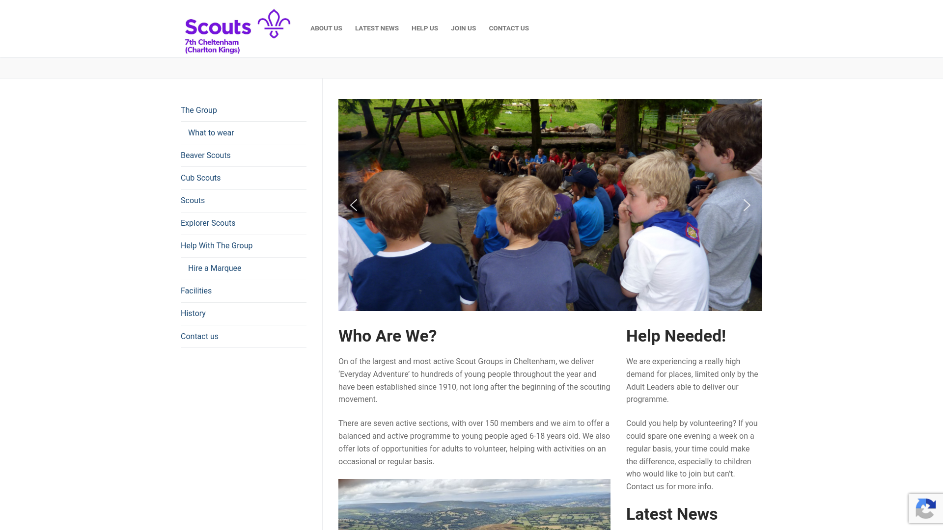 Website screenshot