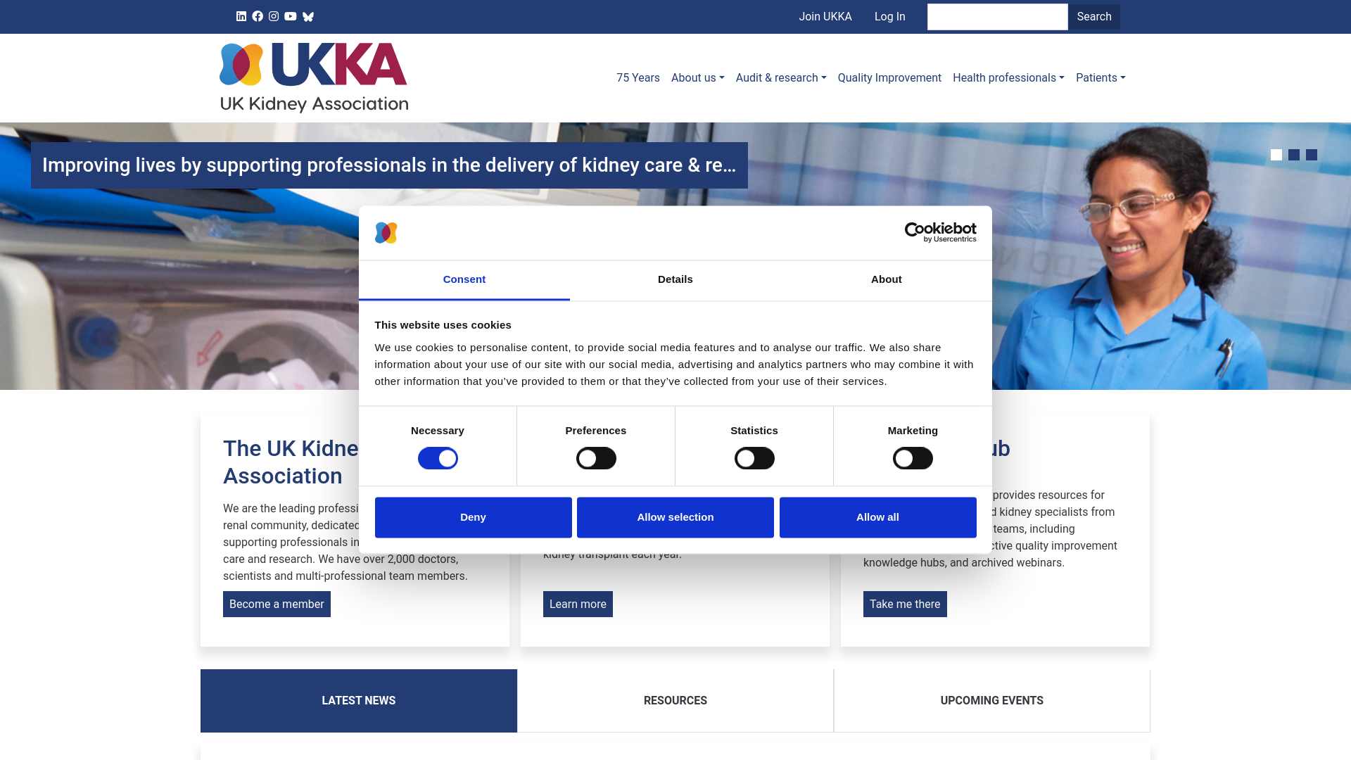 Website screenshot