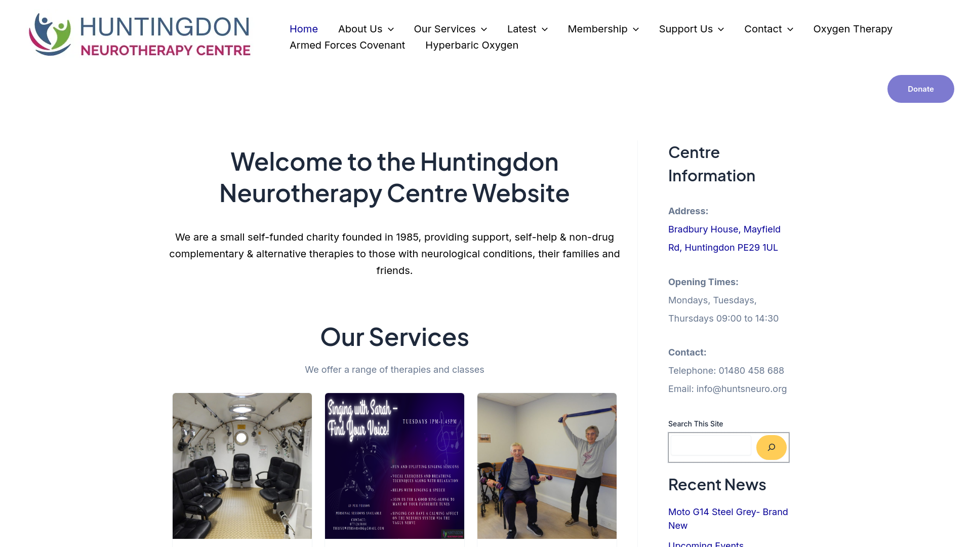 Website screenshot