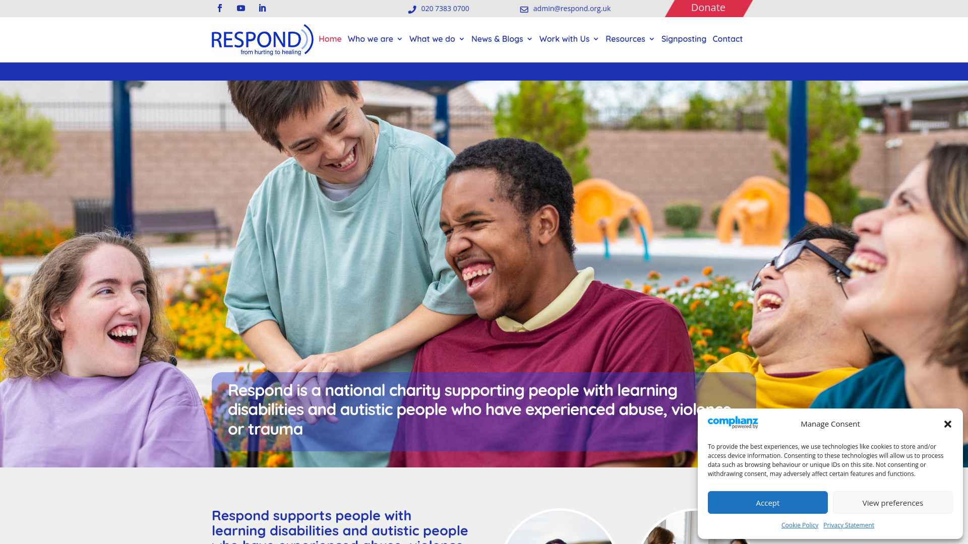 Website screenshot