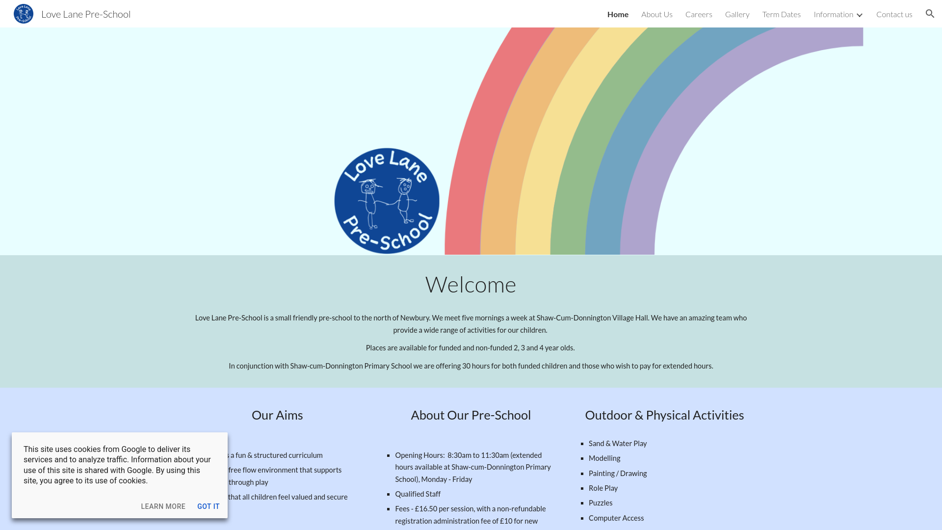 Website screenshot