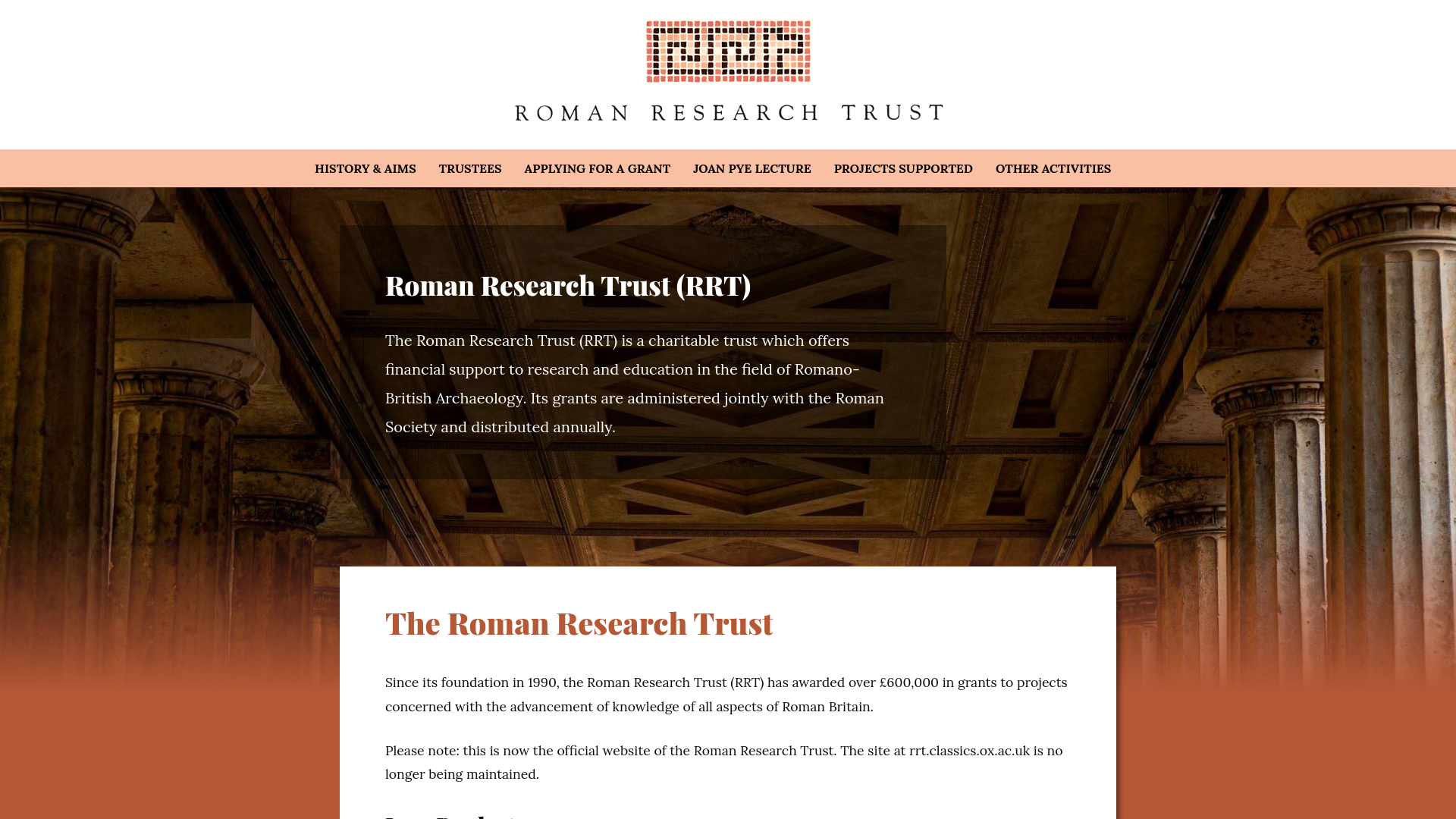 Website screenshot