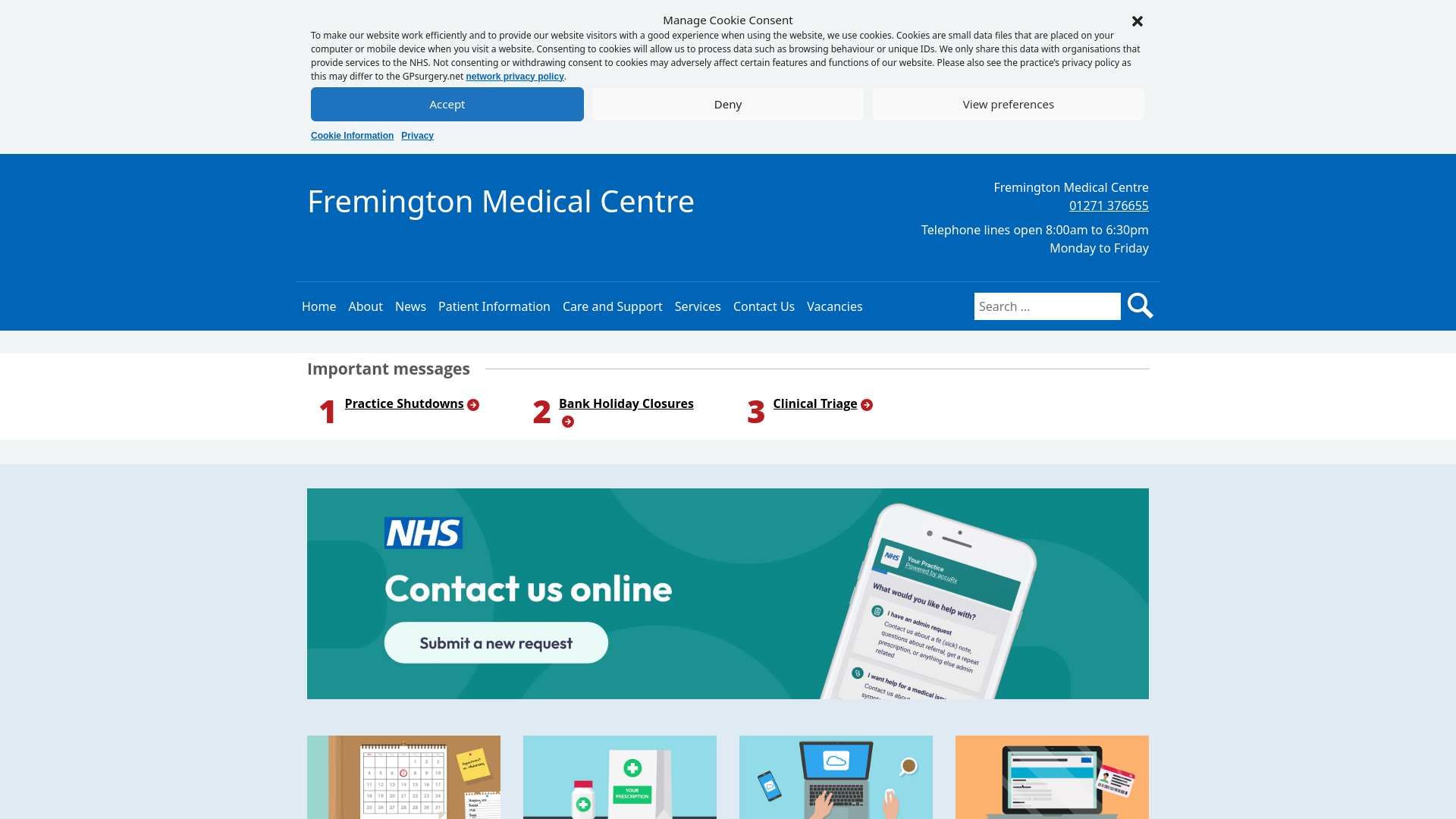 Website screenshot