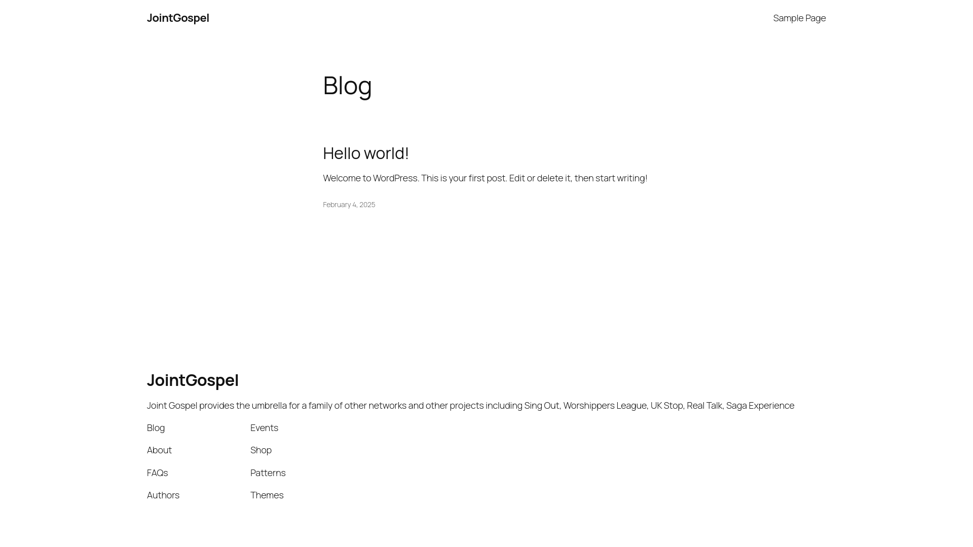 Website screenshot