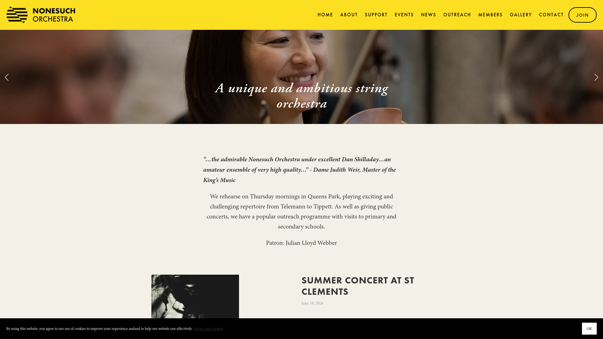 Website screenshot