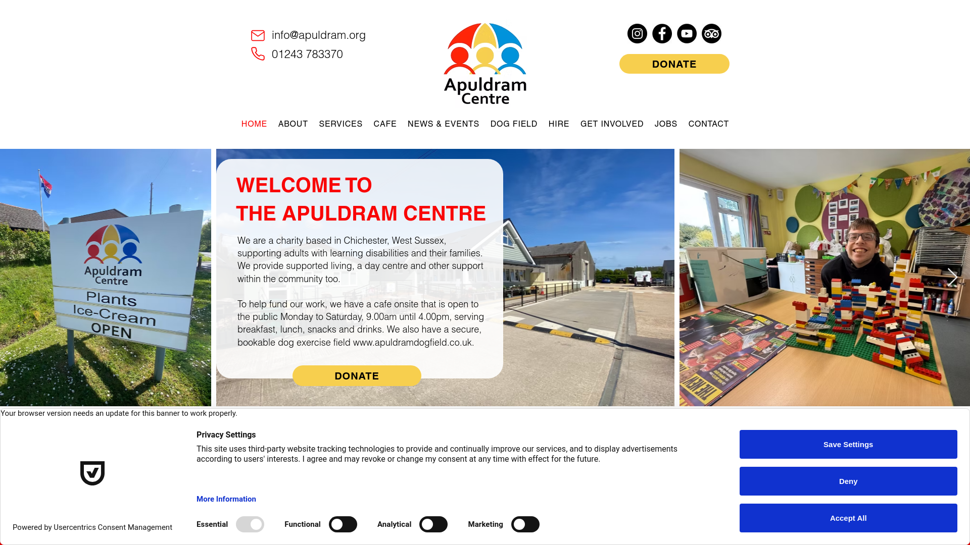 Website screenshot