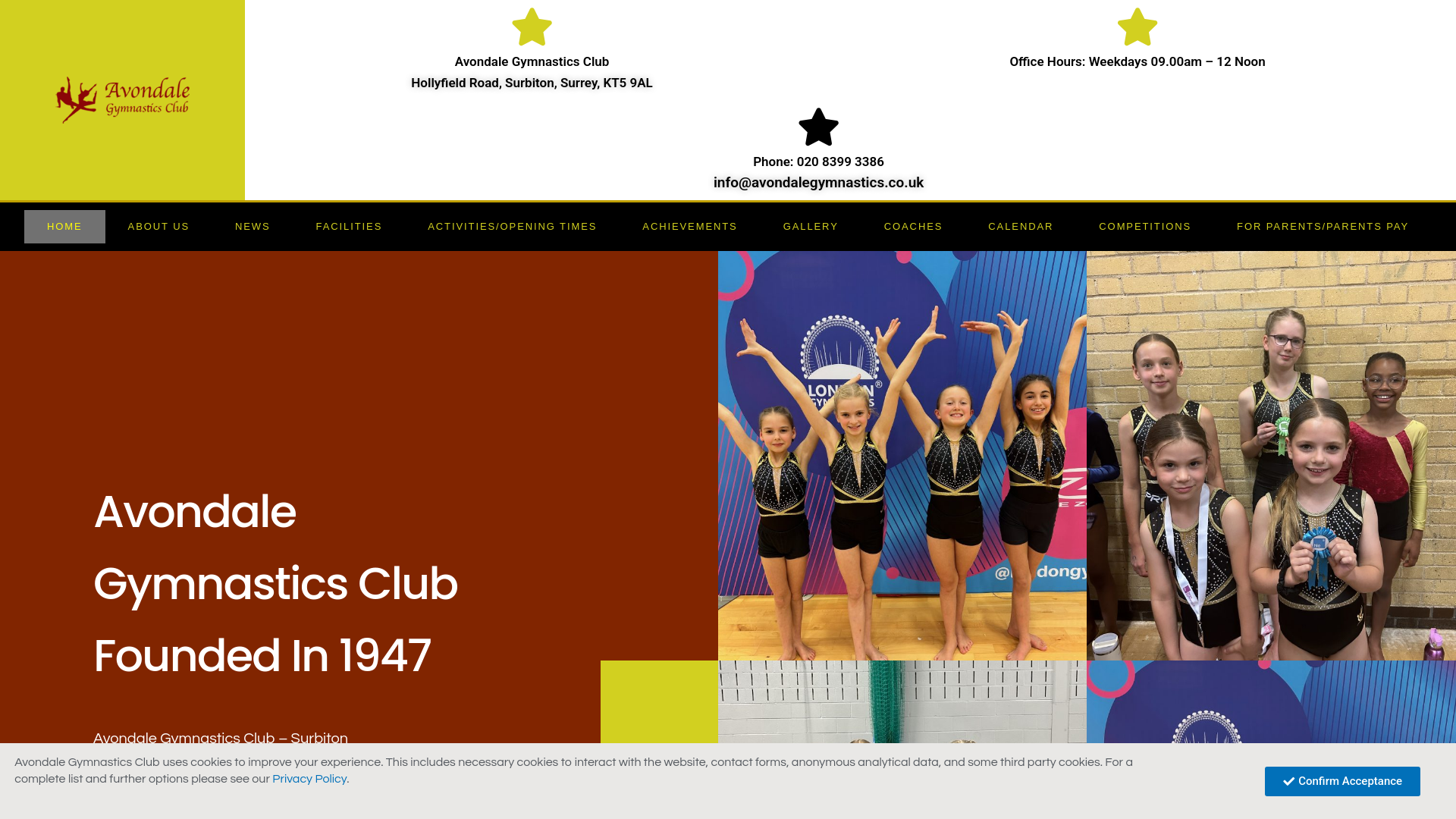 Website screenshot
