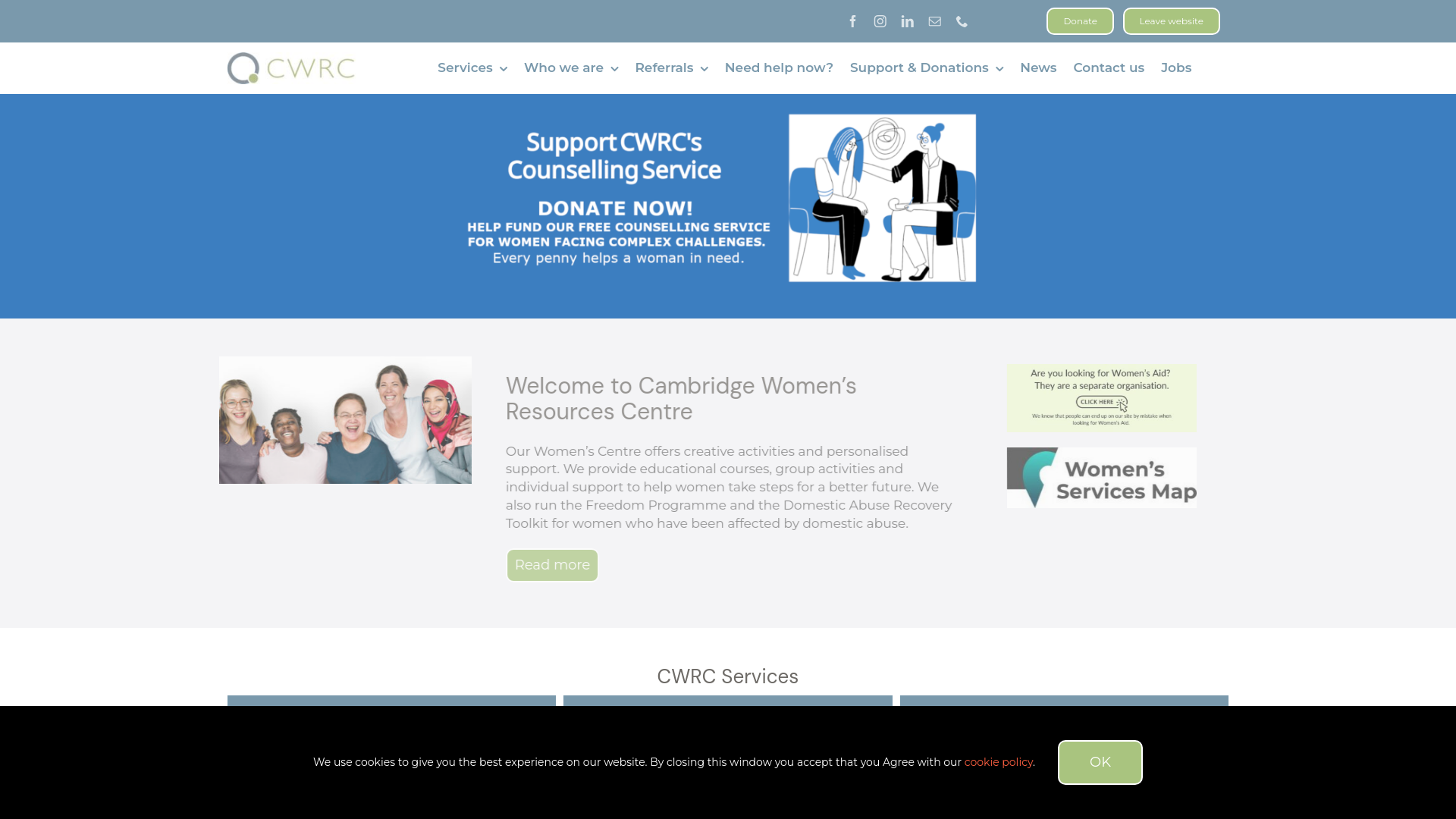Website screenshot