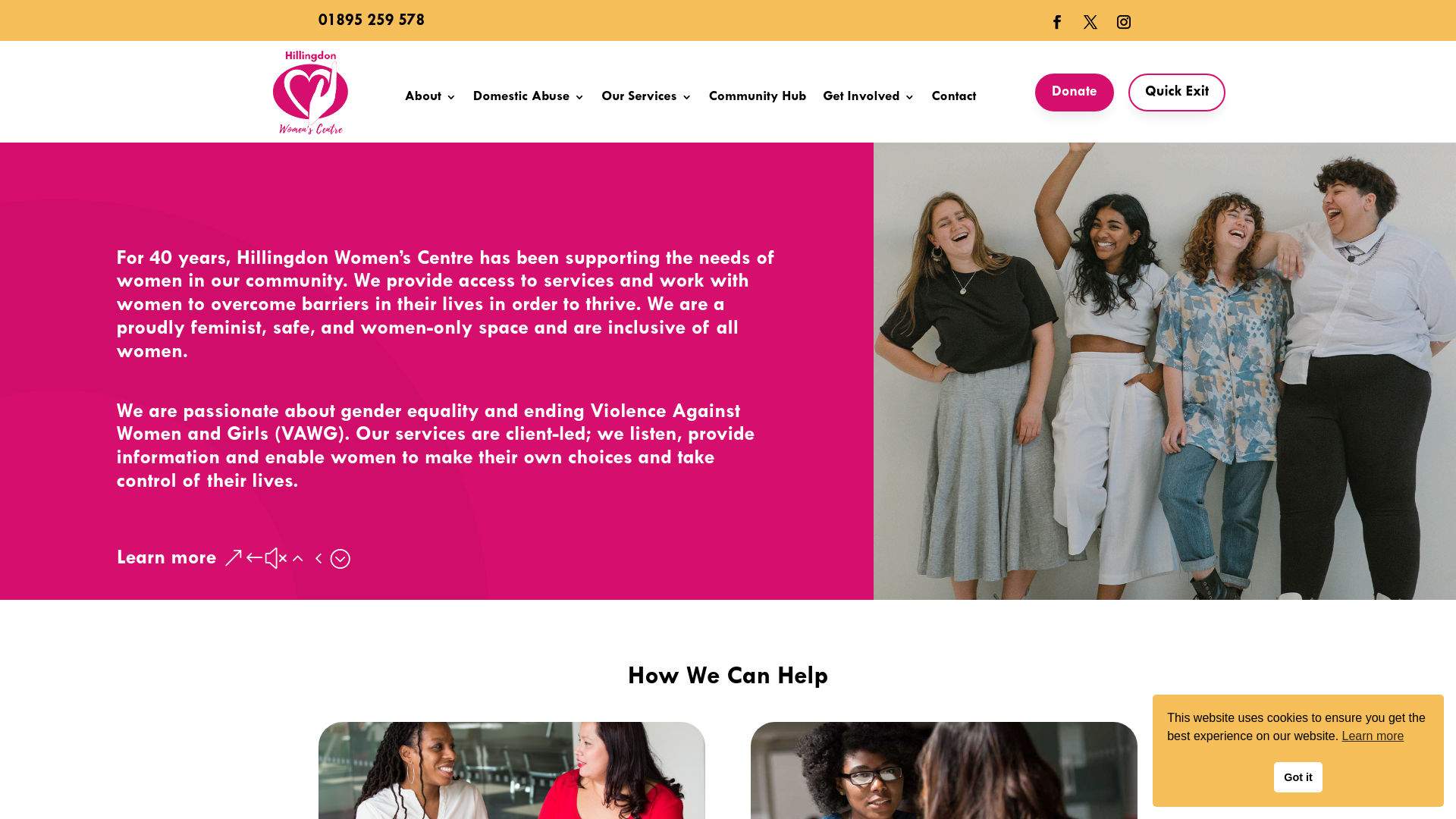 Website screenshot