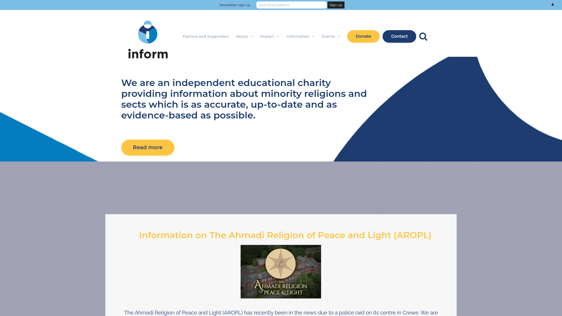 Website screenshot