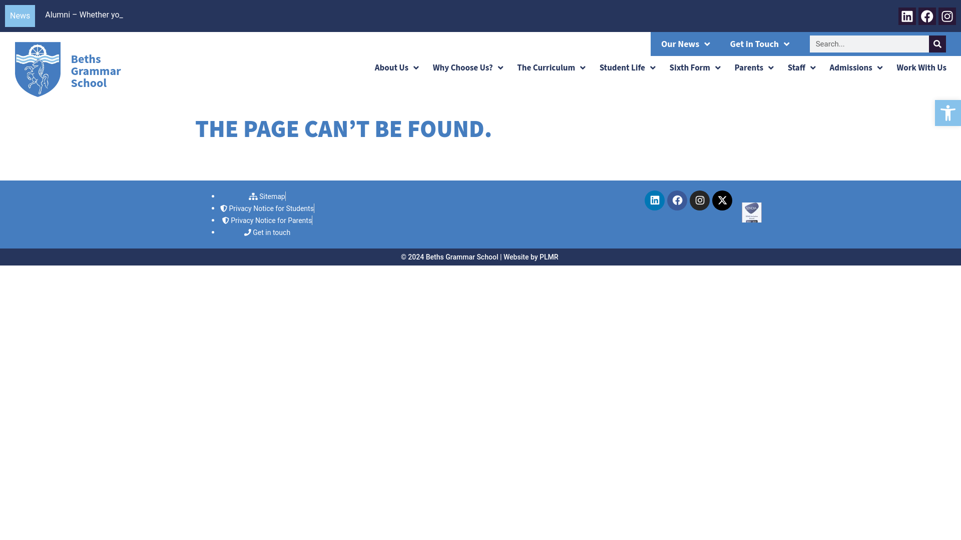 Website screenshot
