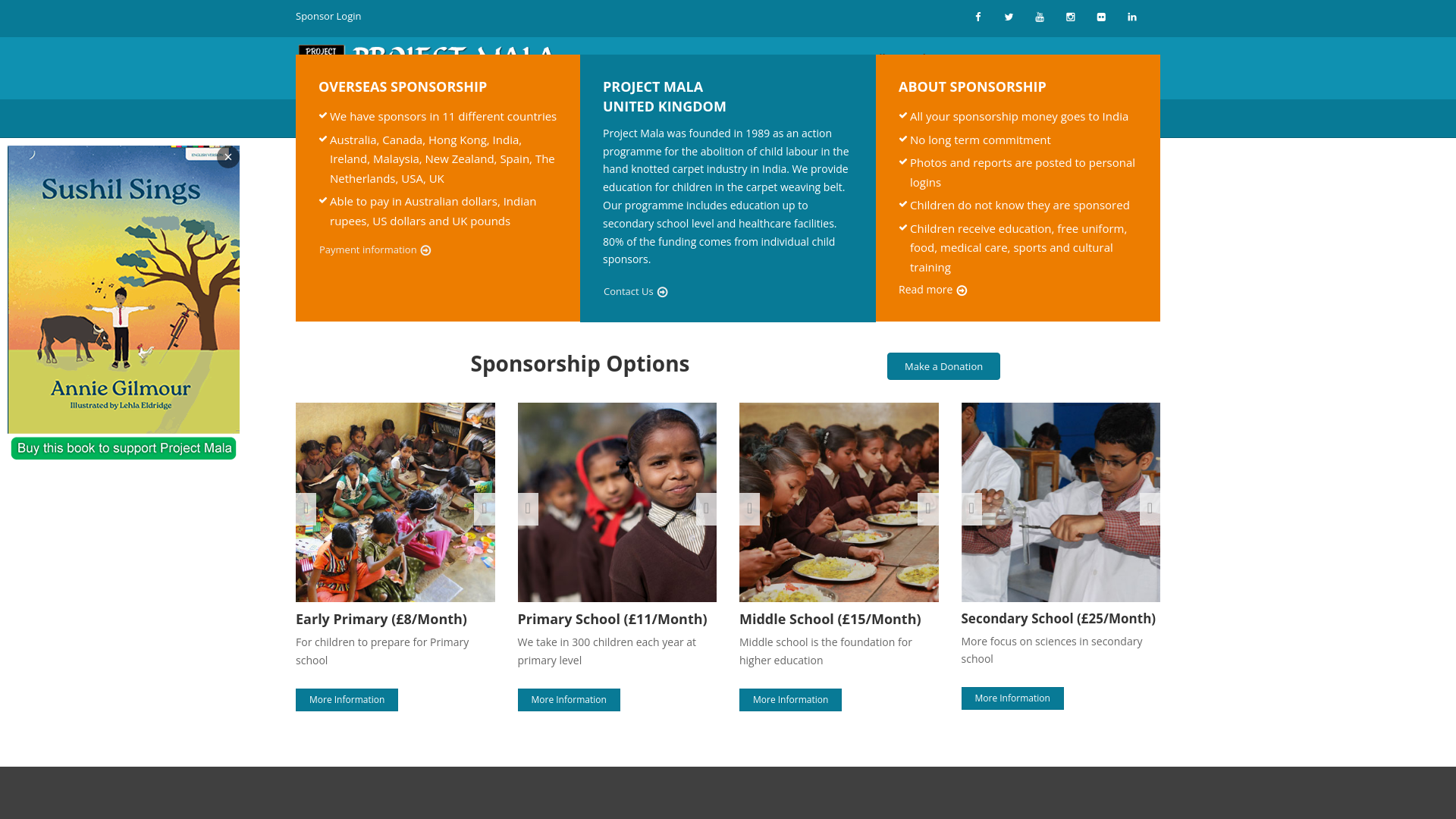 Website screenshot