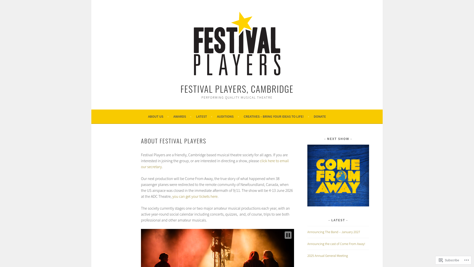 Website screenshot