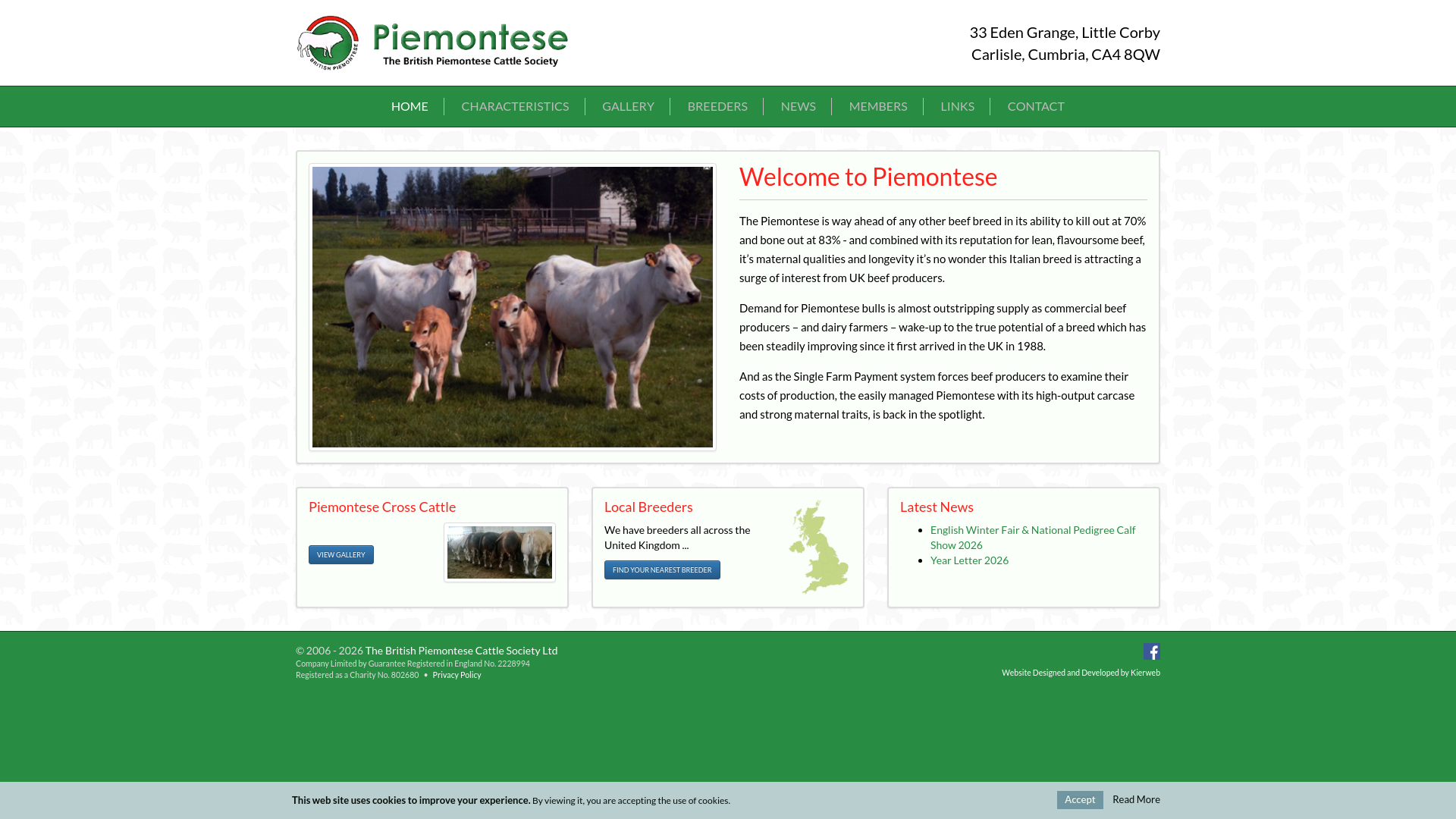 Website screenshot