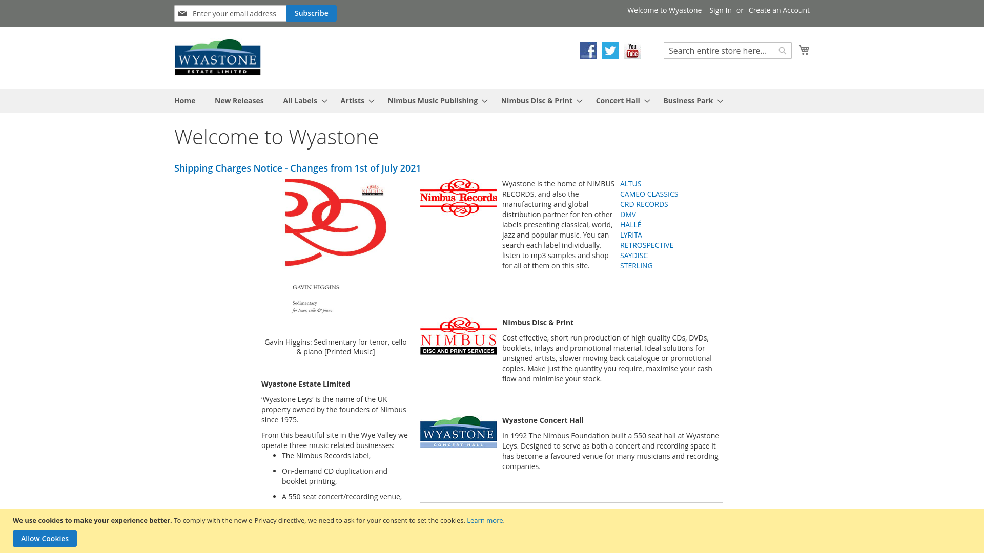 Website screenshot