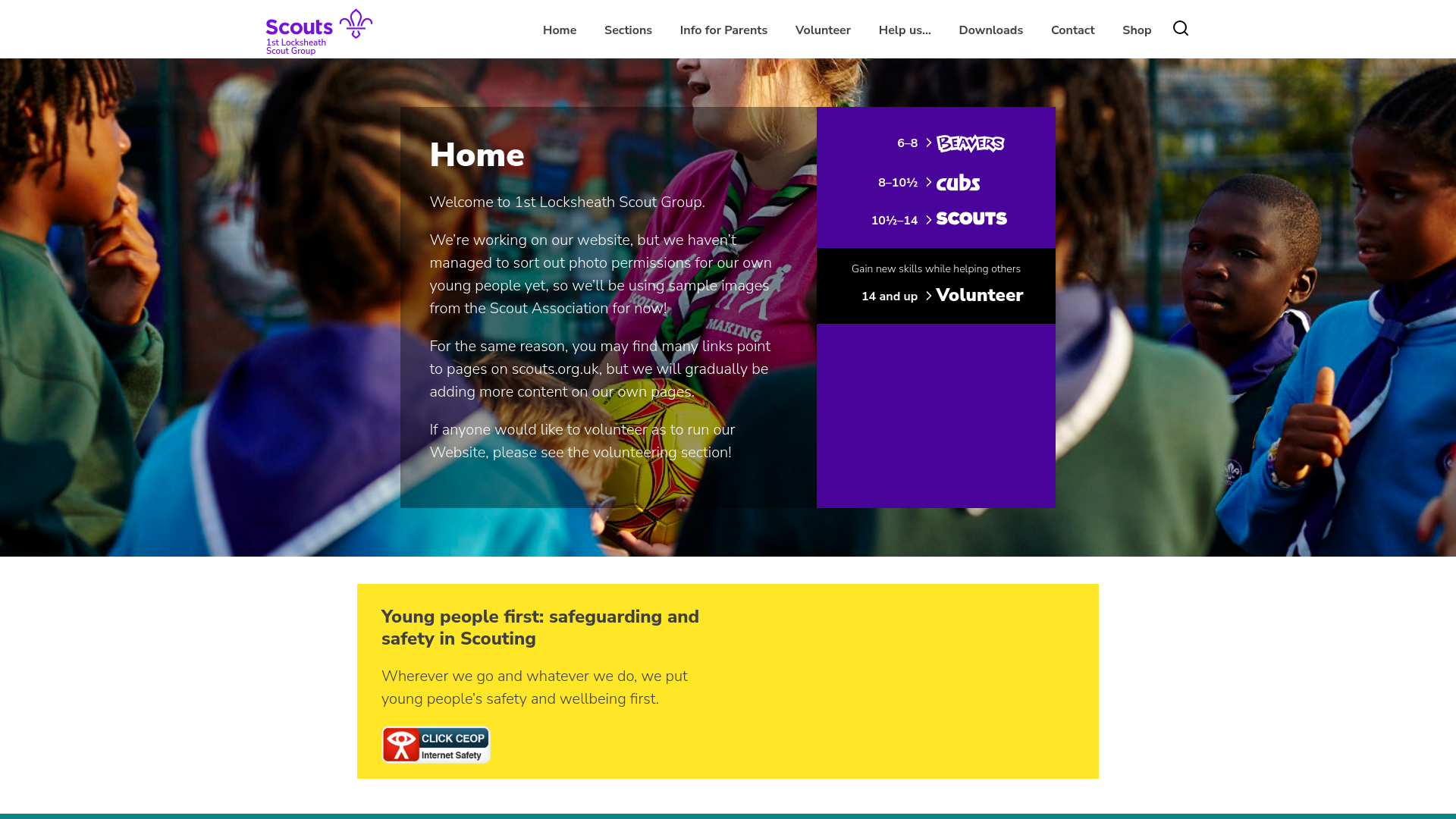 Website screenshot