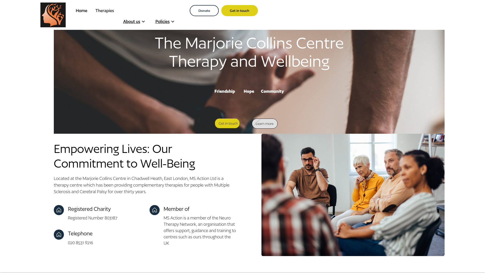 Website screenshot