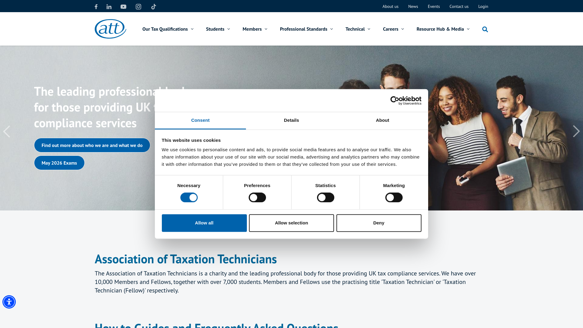 Website screenshot